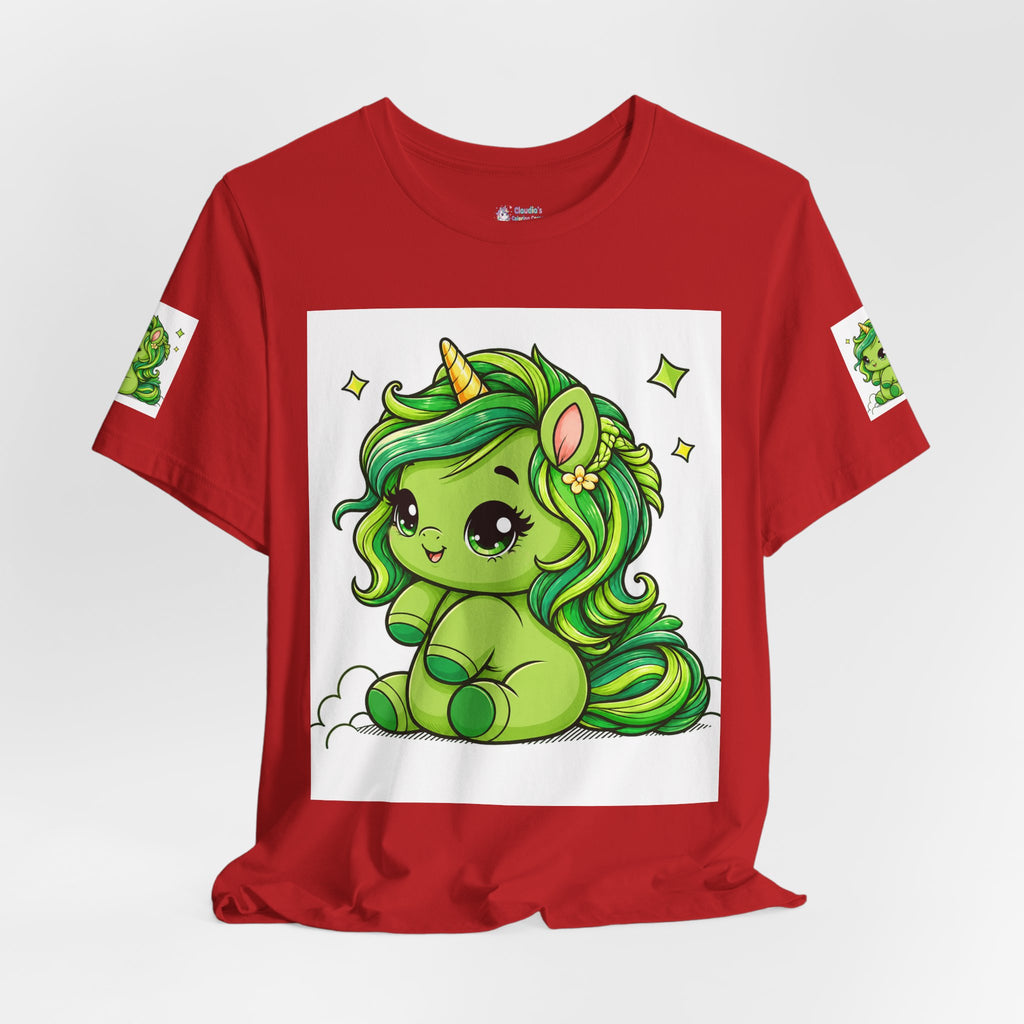 Cute Green Unicorn Tee — "Sweet Dreams" Graphic T-Shirt
