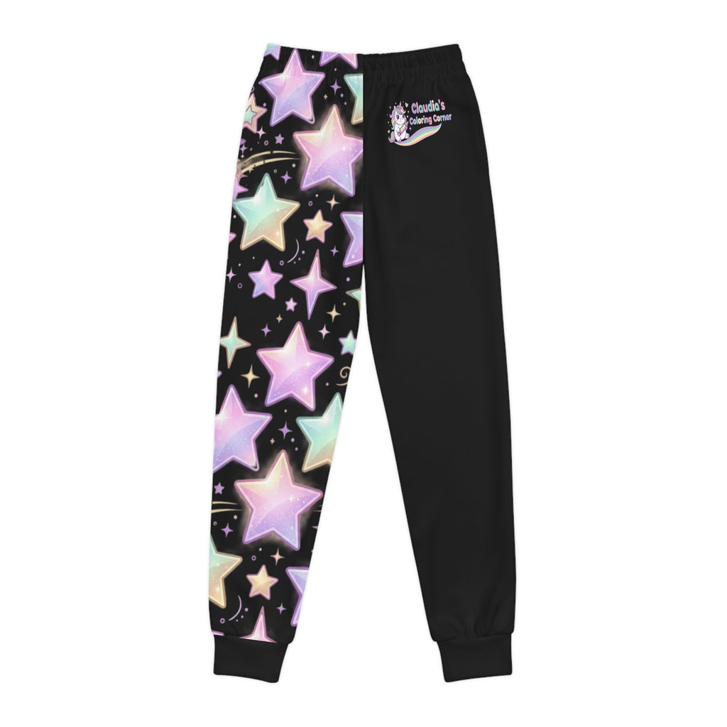 Kids Unicorn Joggers — Pink Rainbow All-Over-Print Sweatpants