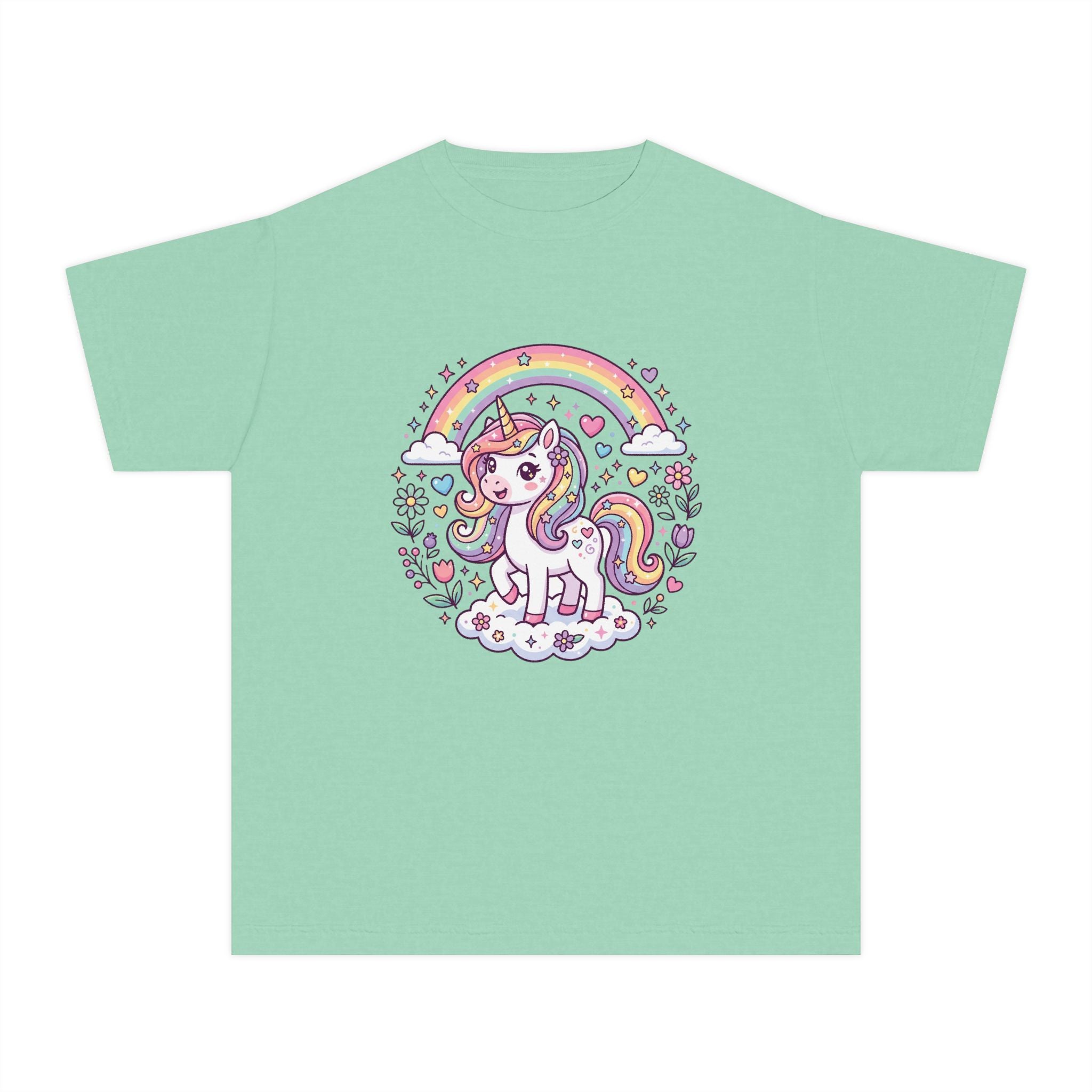 Unicorn Youth Tee — 'Believe in Magic' Rainbow Kids T‑Shirt