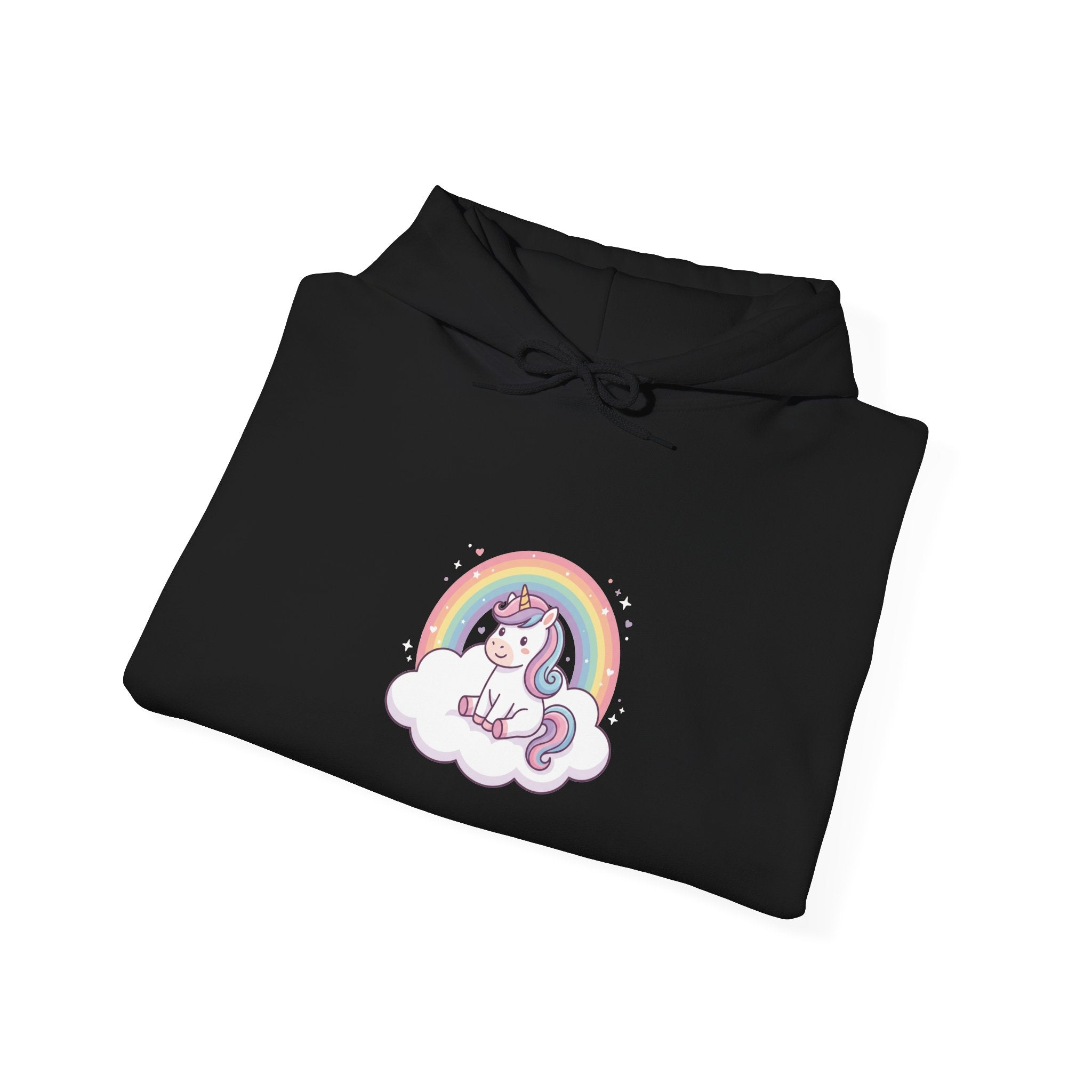 Unicorn Rainbow Hoodie – Cute Pastel Cloud Graphic Sweatshirt