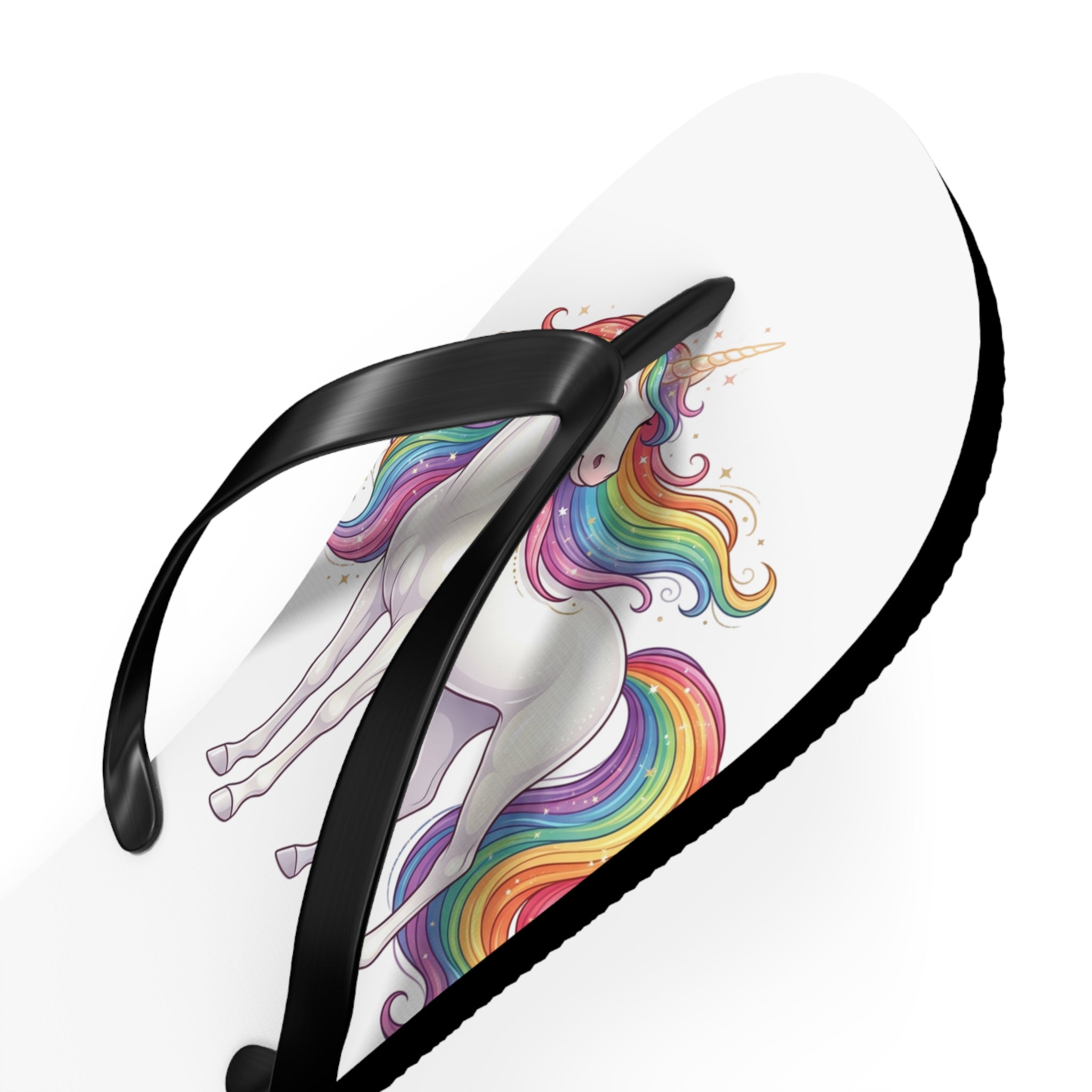 Unicorn Rainbow Flip Flops - Cute Kids Beach Sandals
