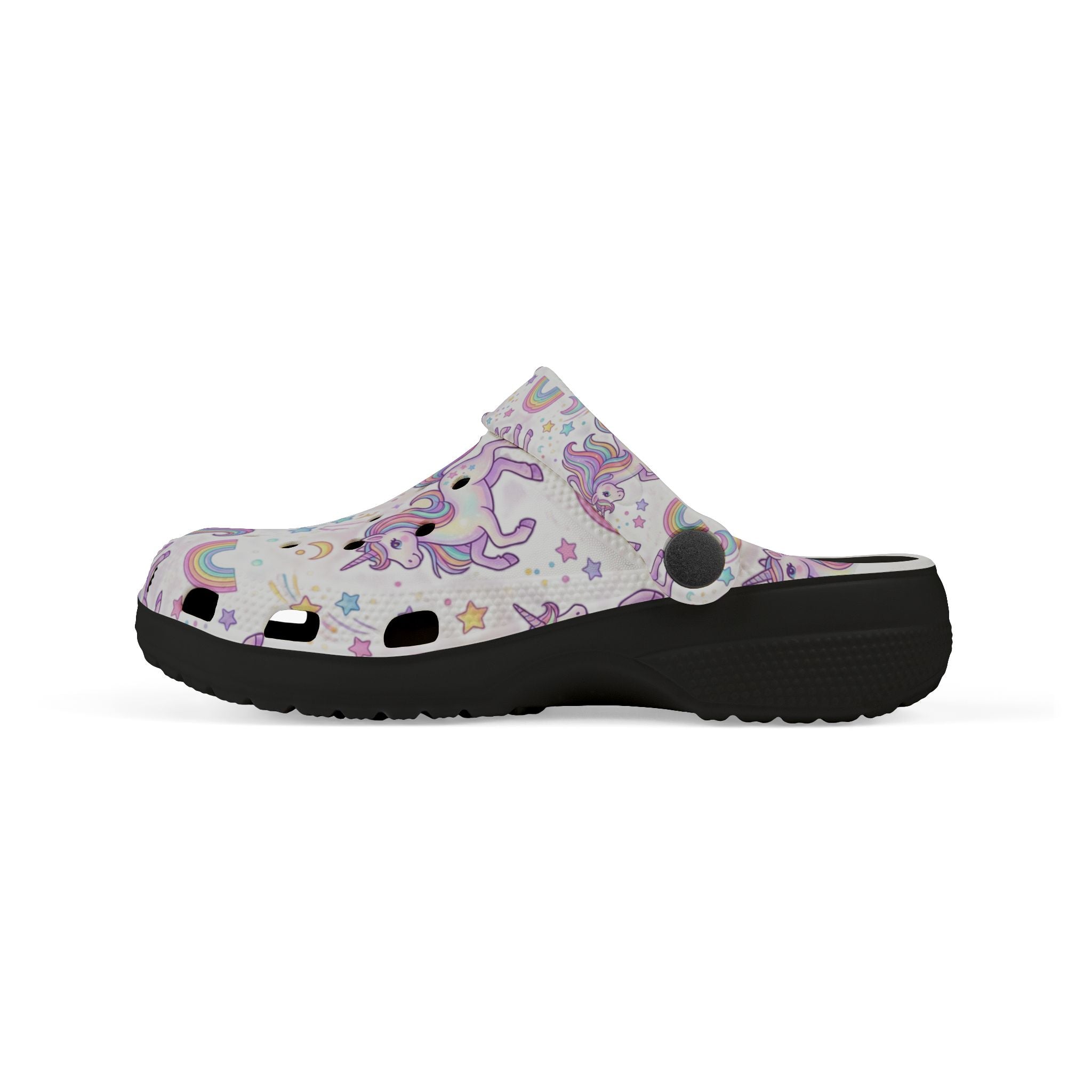 Kids Unicorn Rainbow Clogs — EVA Foam Slip-On for Girls
