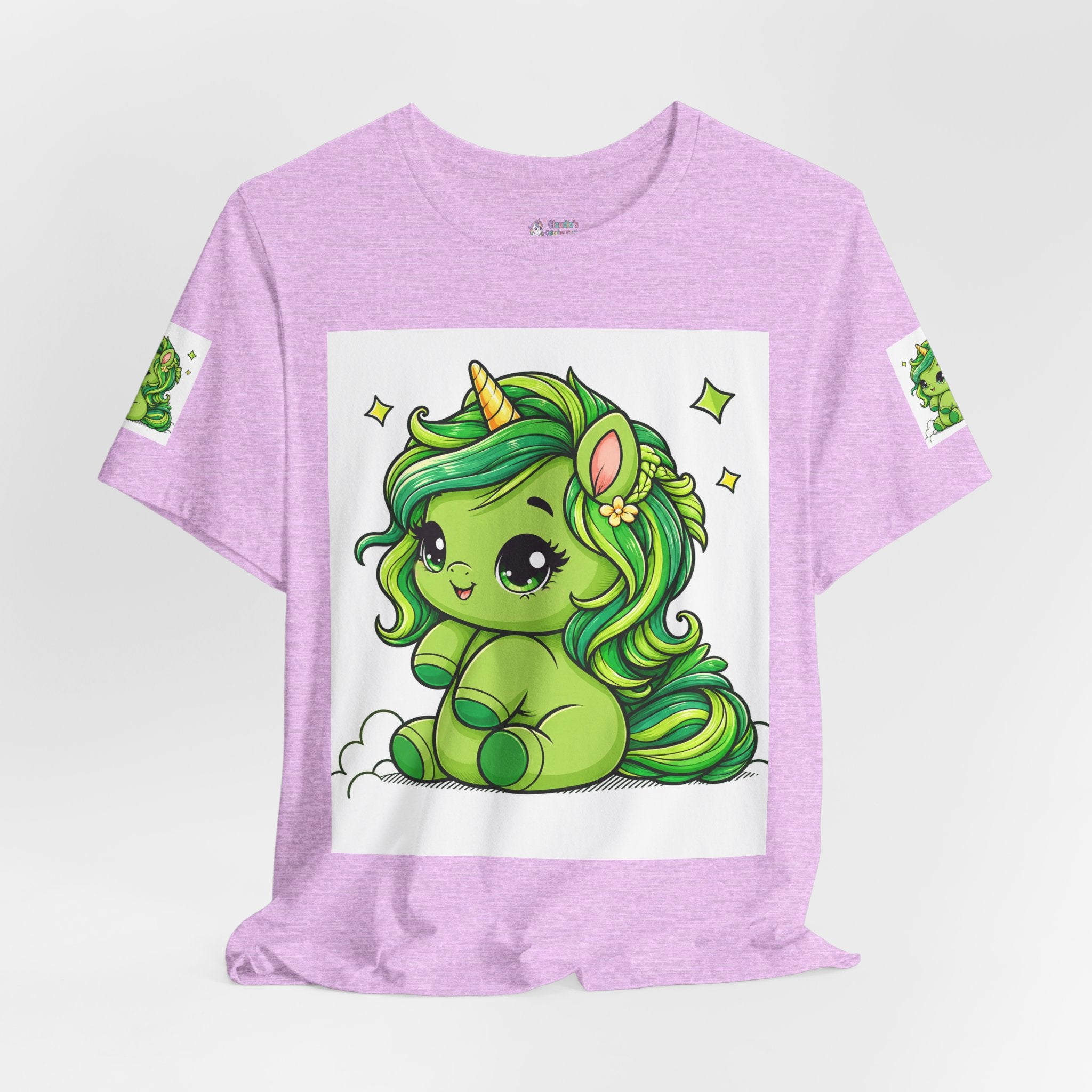 Cute Green Unicorn Tee — "Sweet Dreams" Graphic T-Shirt