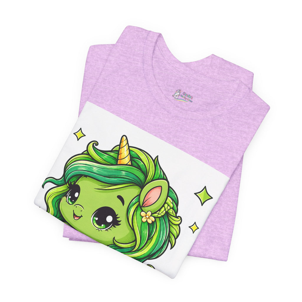Cute Green Unicorn Tee — "Sweet Dreams" Graphic T-Shirt