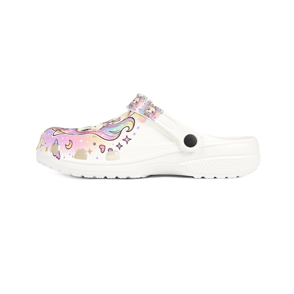 Unicorn EVA Foam Clogs — Pastel Rainbow Magic Rubber Shoes