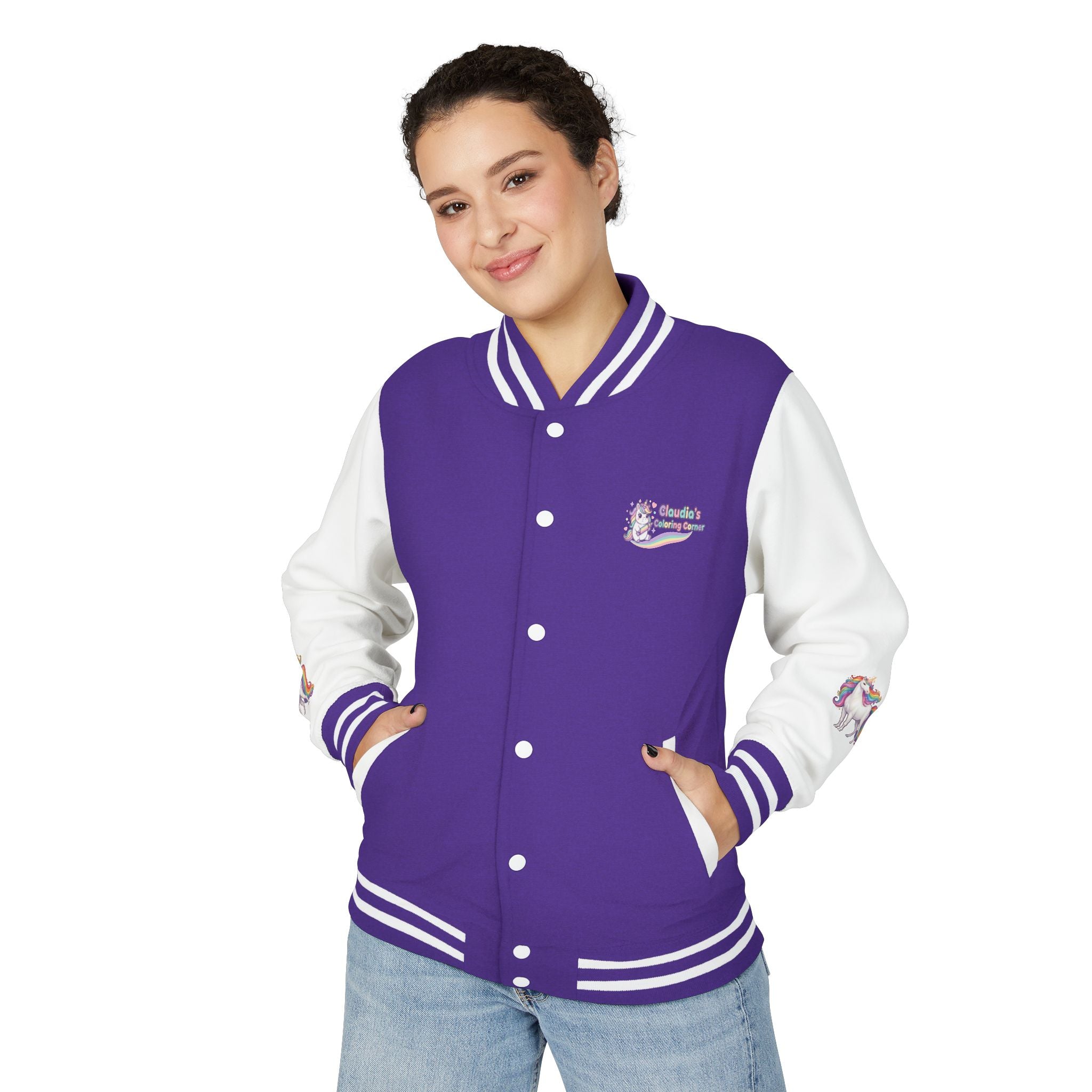 Unicorn Rainbow Letterman Jacket