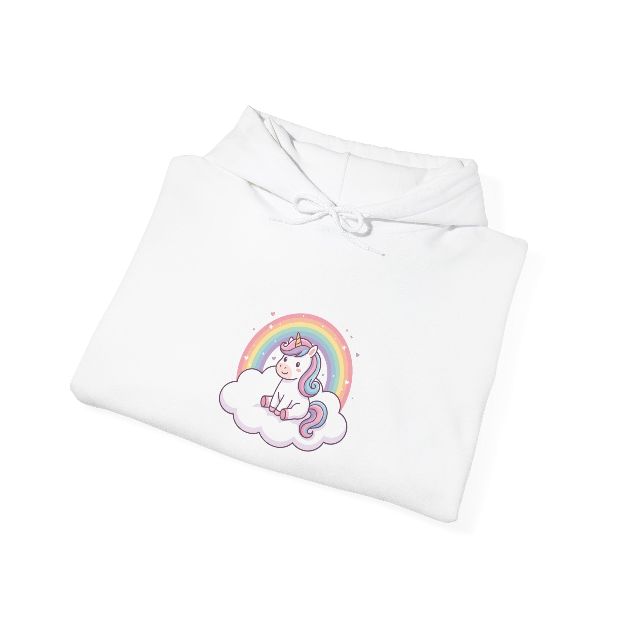 Unicorn Rainbow Hoodie – Cute Pastel Cloud Graphic Sweatshirt