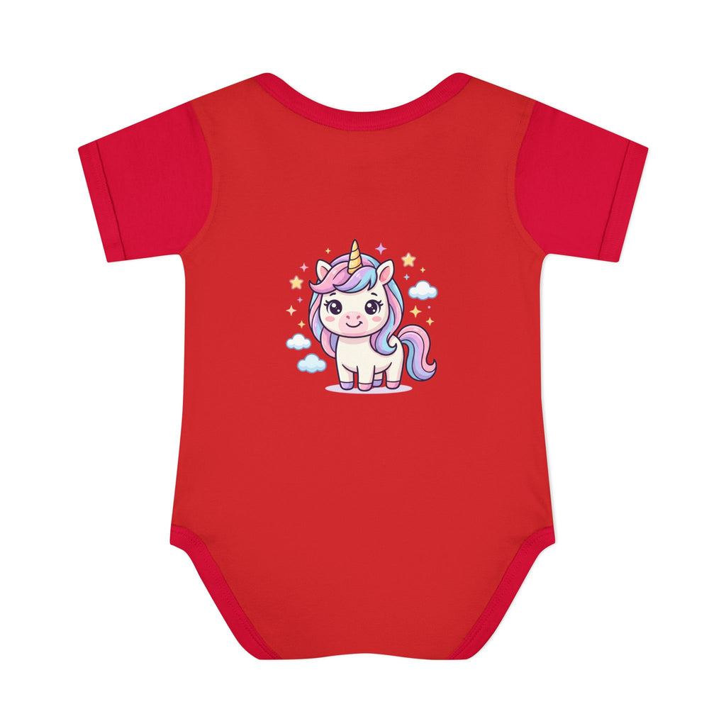 Unicorn Rainbow Infant Bodysuit — Cute Pastel Baby Onesie