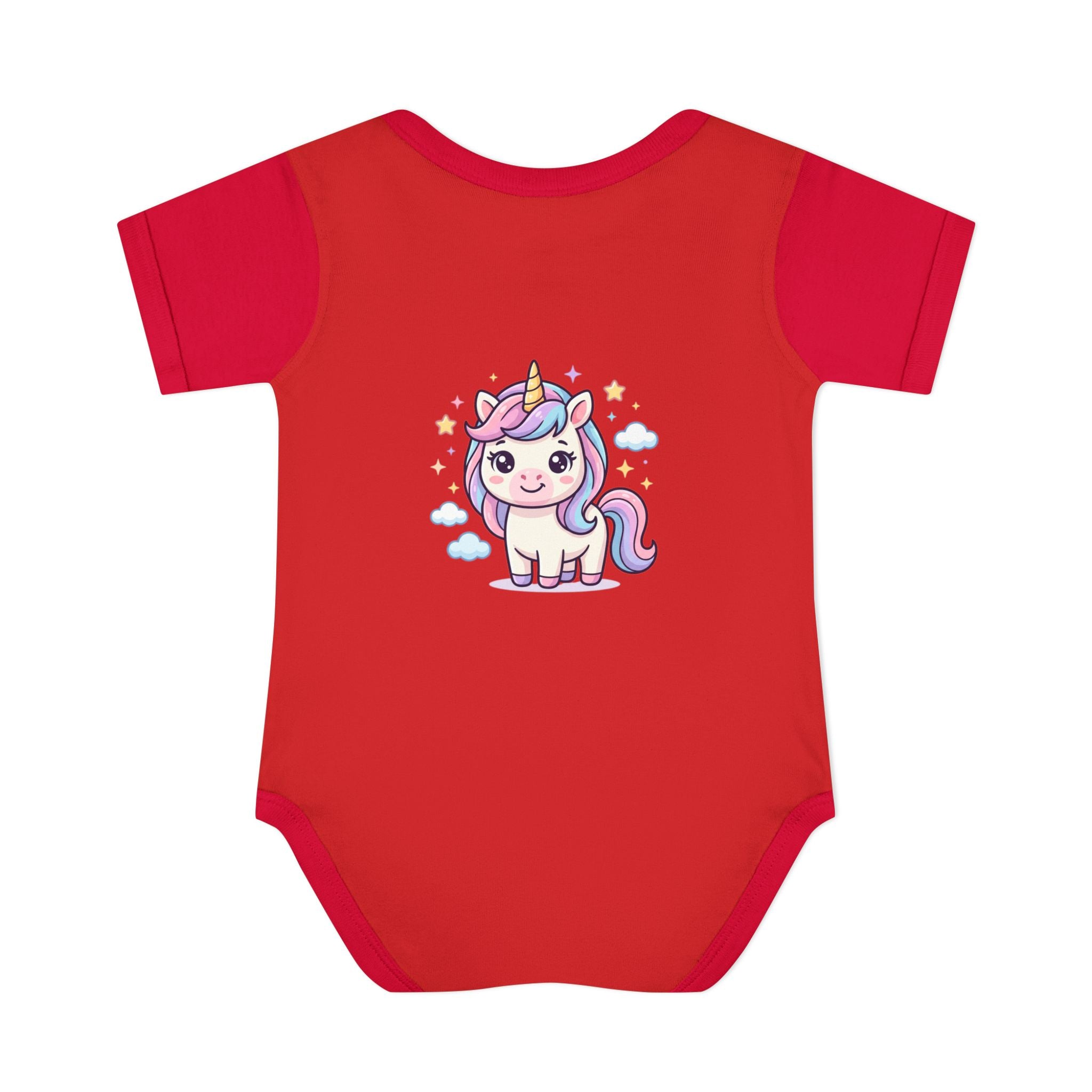 Unicorn Rainbow Infant Bodysuit — Cute Pastel Baby Onesie
