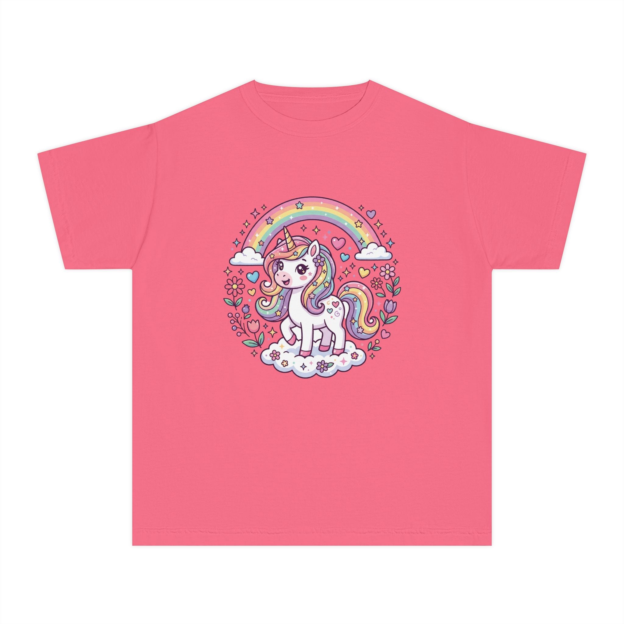 Unicorn Youth Tee — 'Believe in Magic' Rainbow Kids T‑Shirt