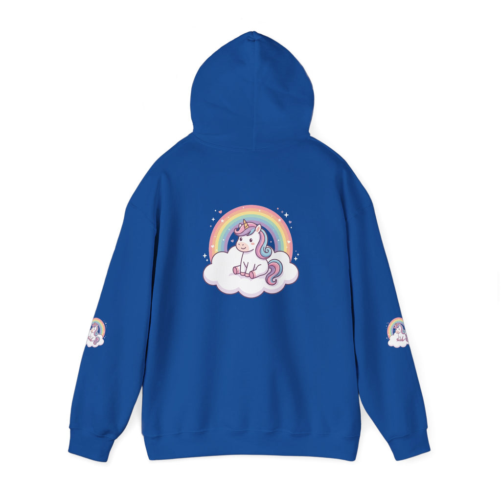 Unicorn Rainbow Hoodie – Cute Pastel Cloud Graphic Sweatshirt