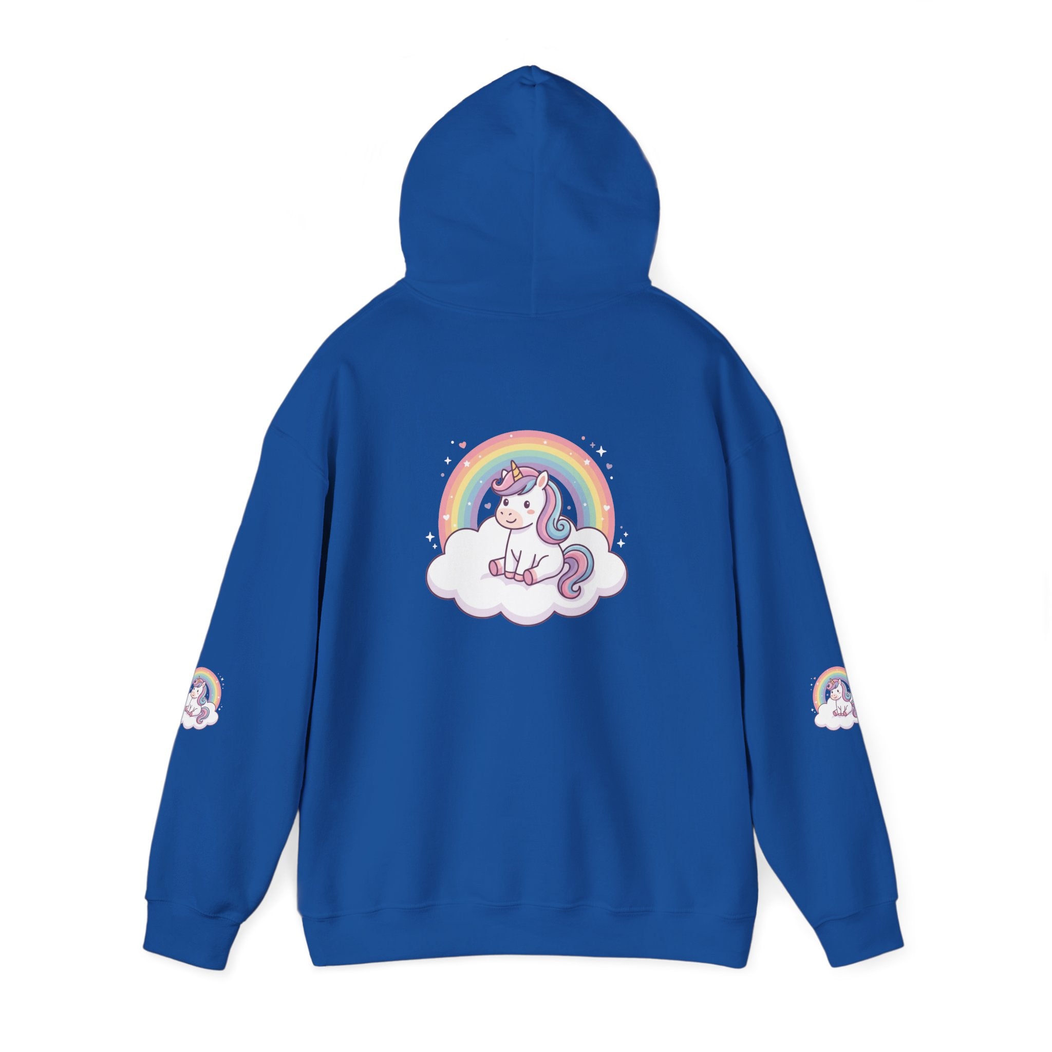 Unicorn Rainbow Hoodie – Cute Pastel Cloud Graphic Sweatshirt