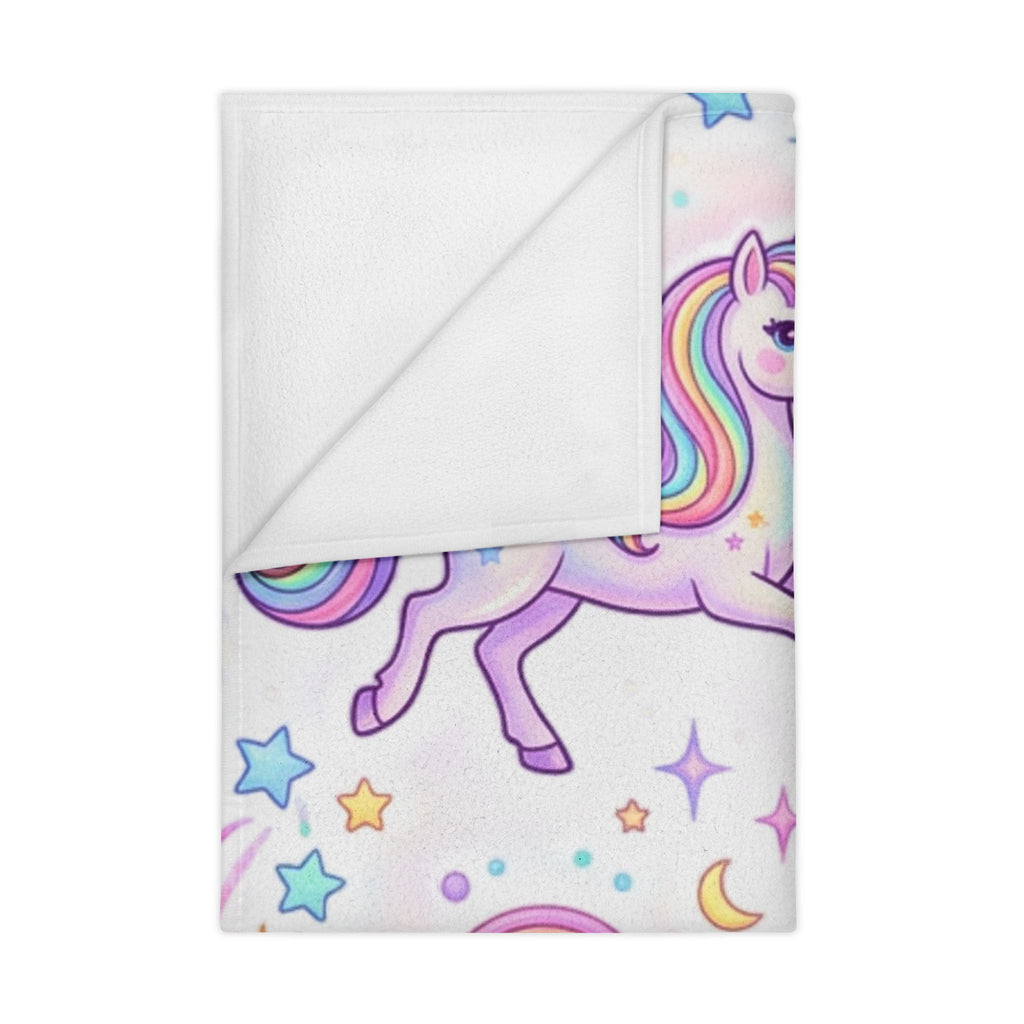 Unicorn Rainbow Toddler Blanket