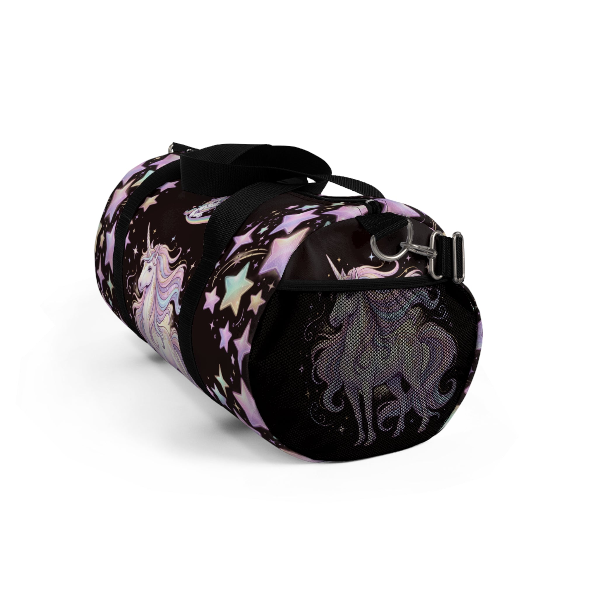 Pastel Unicorn Stars Duffel Bag — Magical Travel & Gym Bag