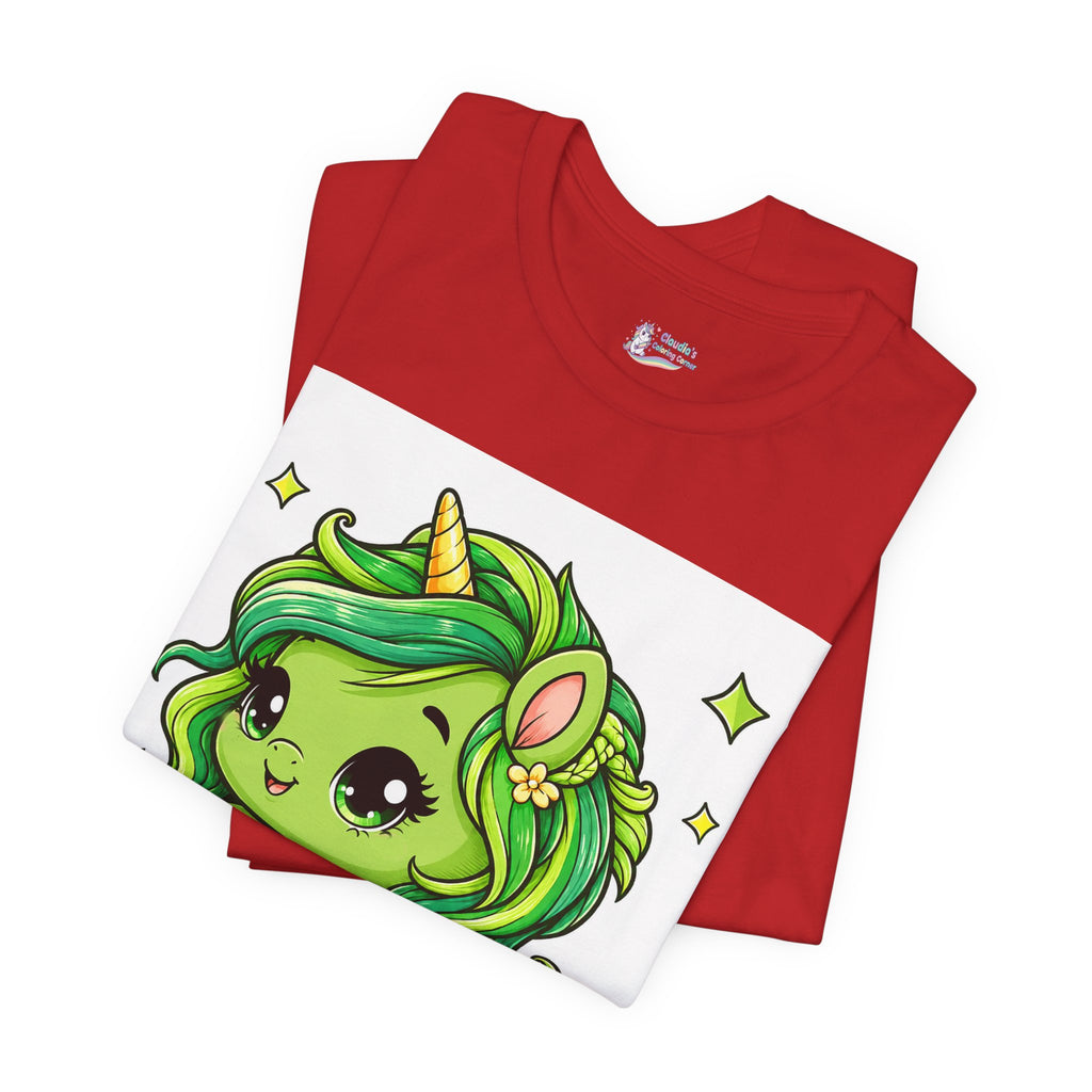 Cute Green Unicorn Tee — "Sweet Dreams" Graphic T-Shirt
