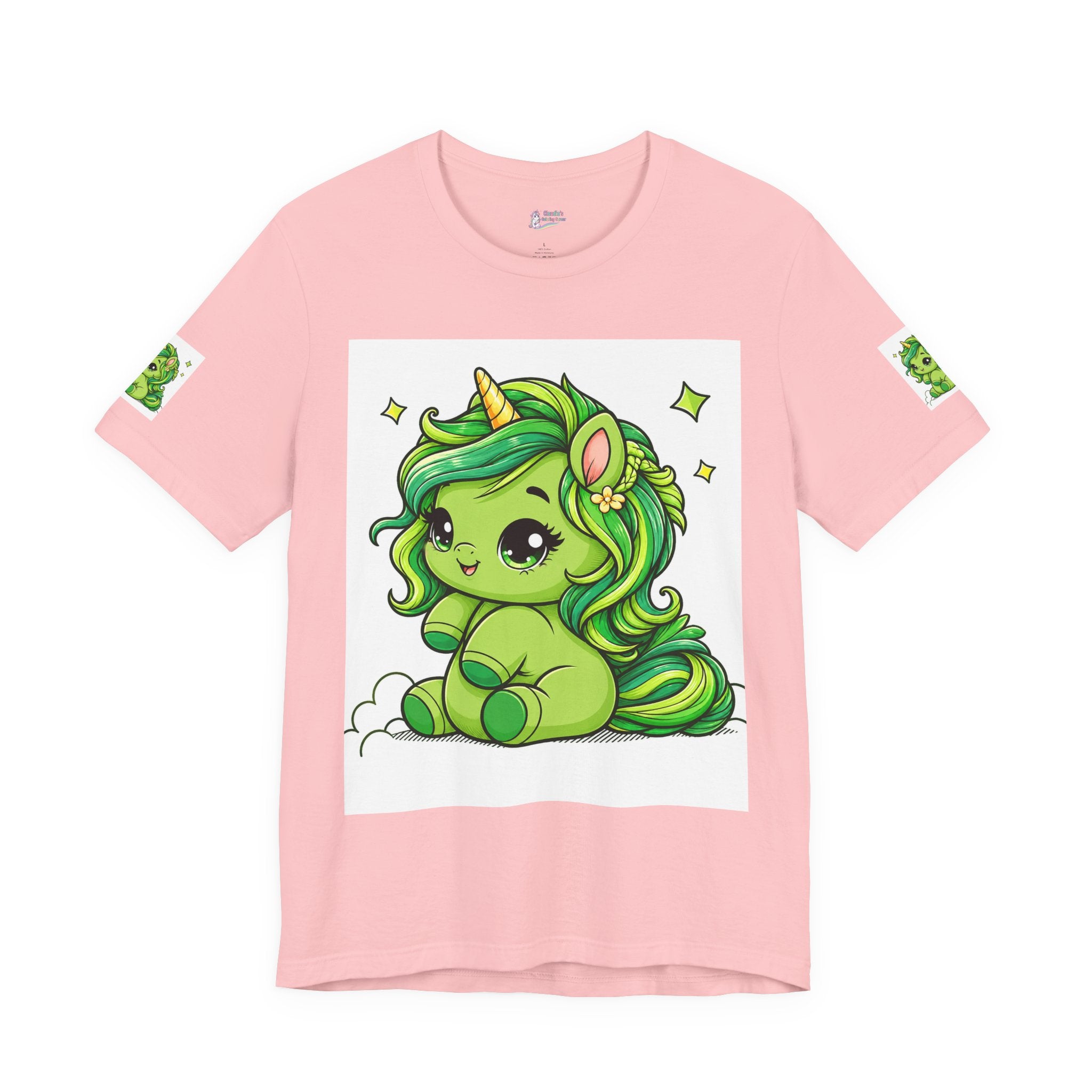 Cute Green Unicorn Tee — "Sweet Dreams" Graphic T-Shirt