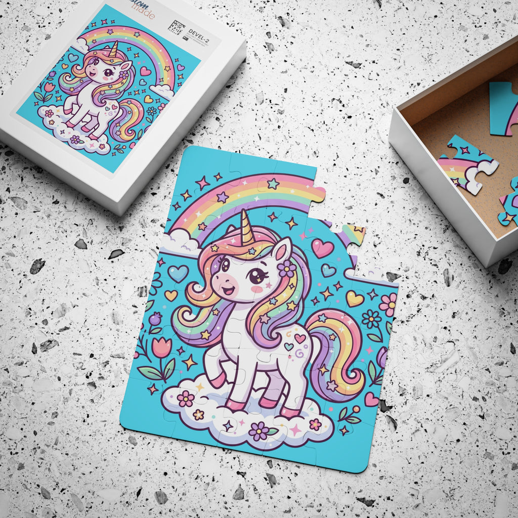 Unicorn Rainbow Kids Puzzle — 30-Piece Toddler Jigsaw