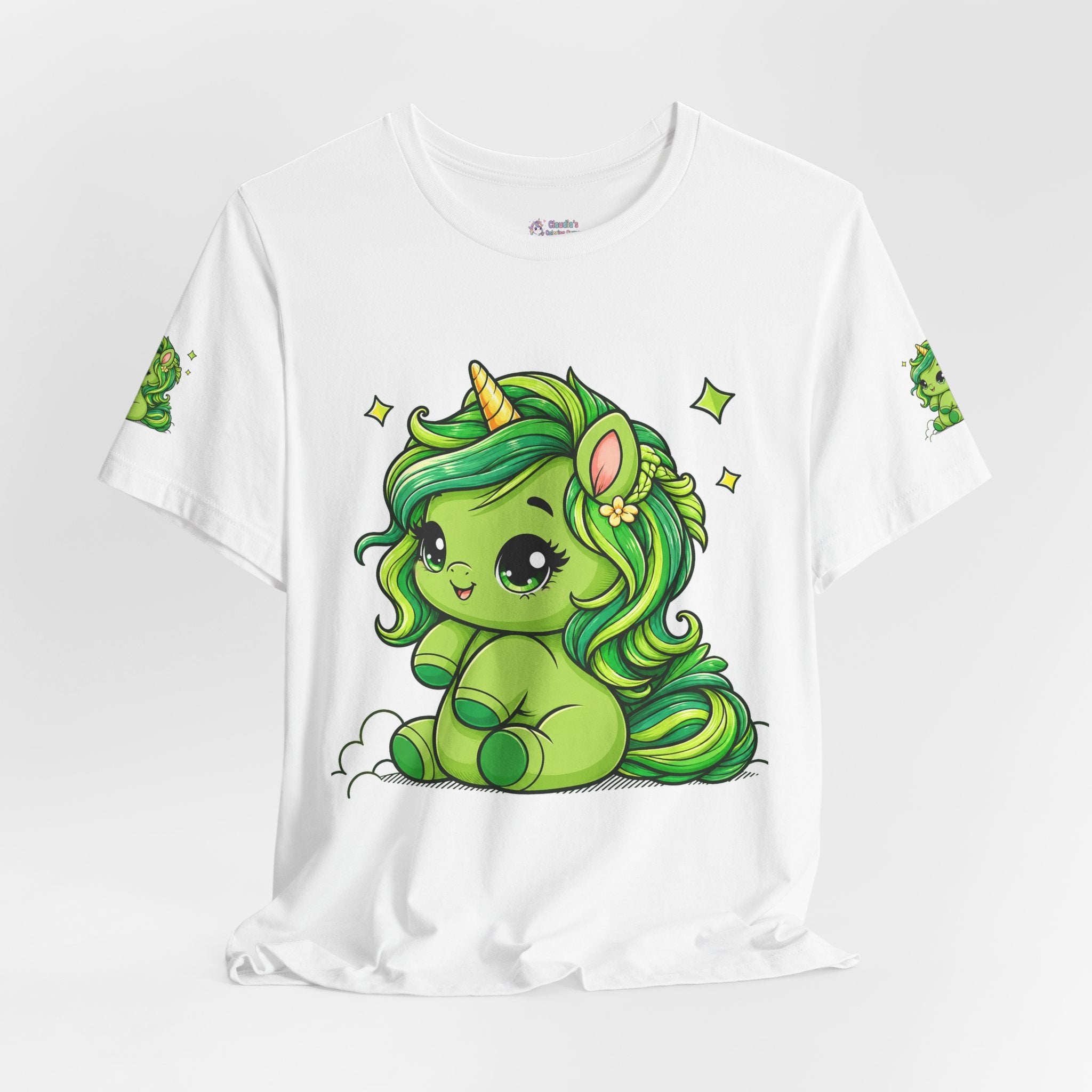 Cute Green Unicorn Tee — "Sweet Dreams" Graphic T-Shirt