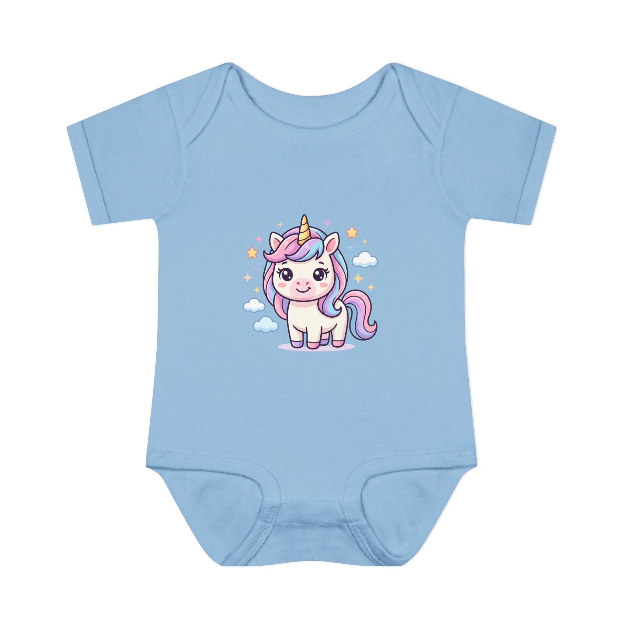 Unicorn Rainbow Infant Bodysuit — Cute Pastel Baby Onesie