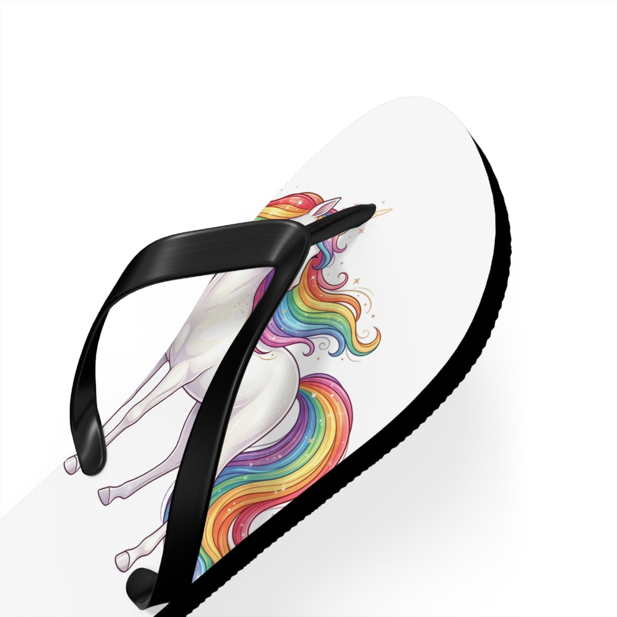 Unicorn Rainbow Flip Flops - Cute Kids Beach Sandals