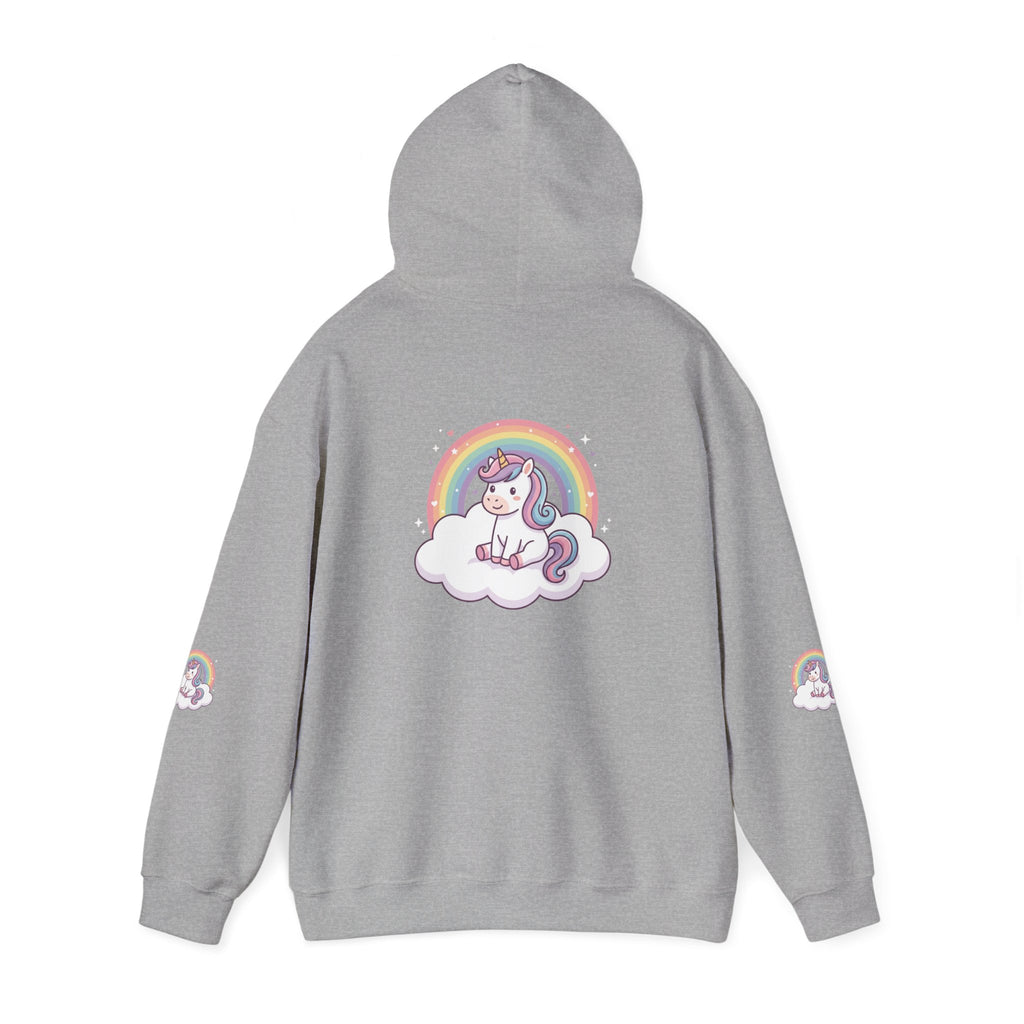 Unicorn Rainbow Hoodie – Cute Pastel Cloud Graphic Sweatshirt