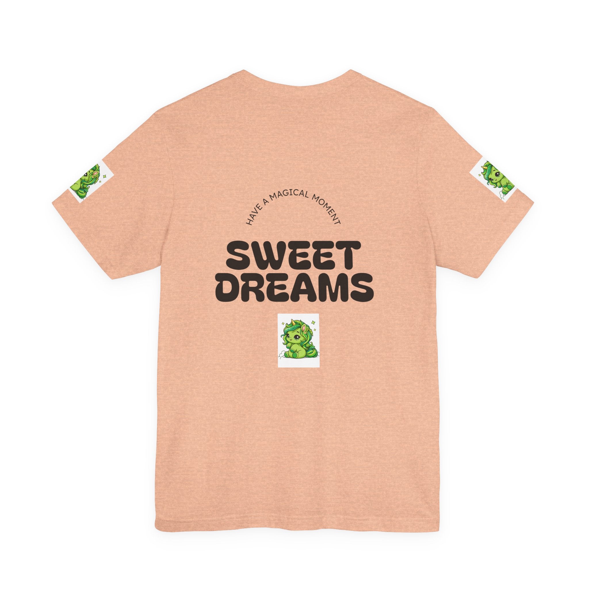 Cute Green Unicorn Tee — "Sweet Dreams" Graphic T-Shirt