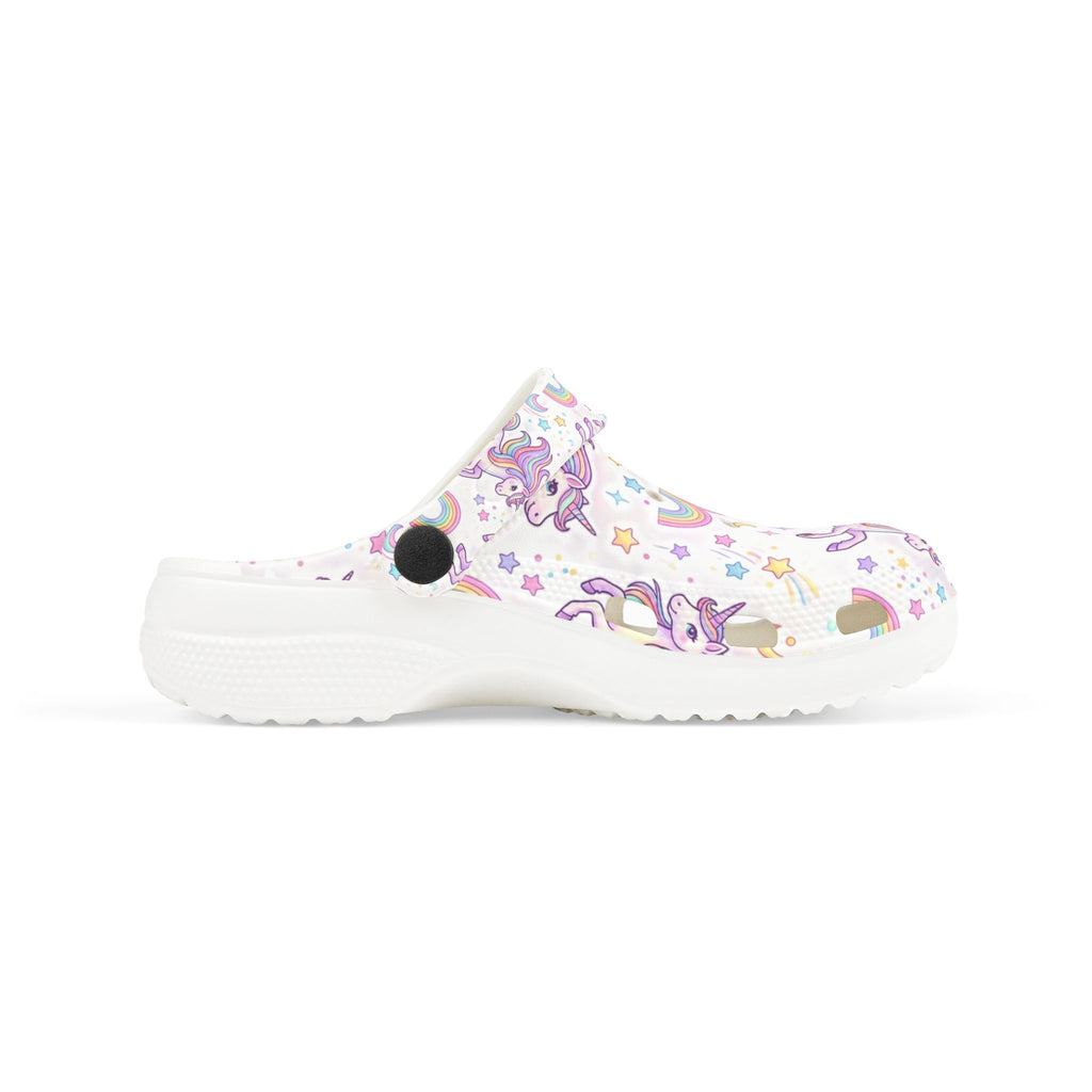 Kids Unicorn Rainbow Clogs — EVA Foam Slip-On for Girls