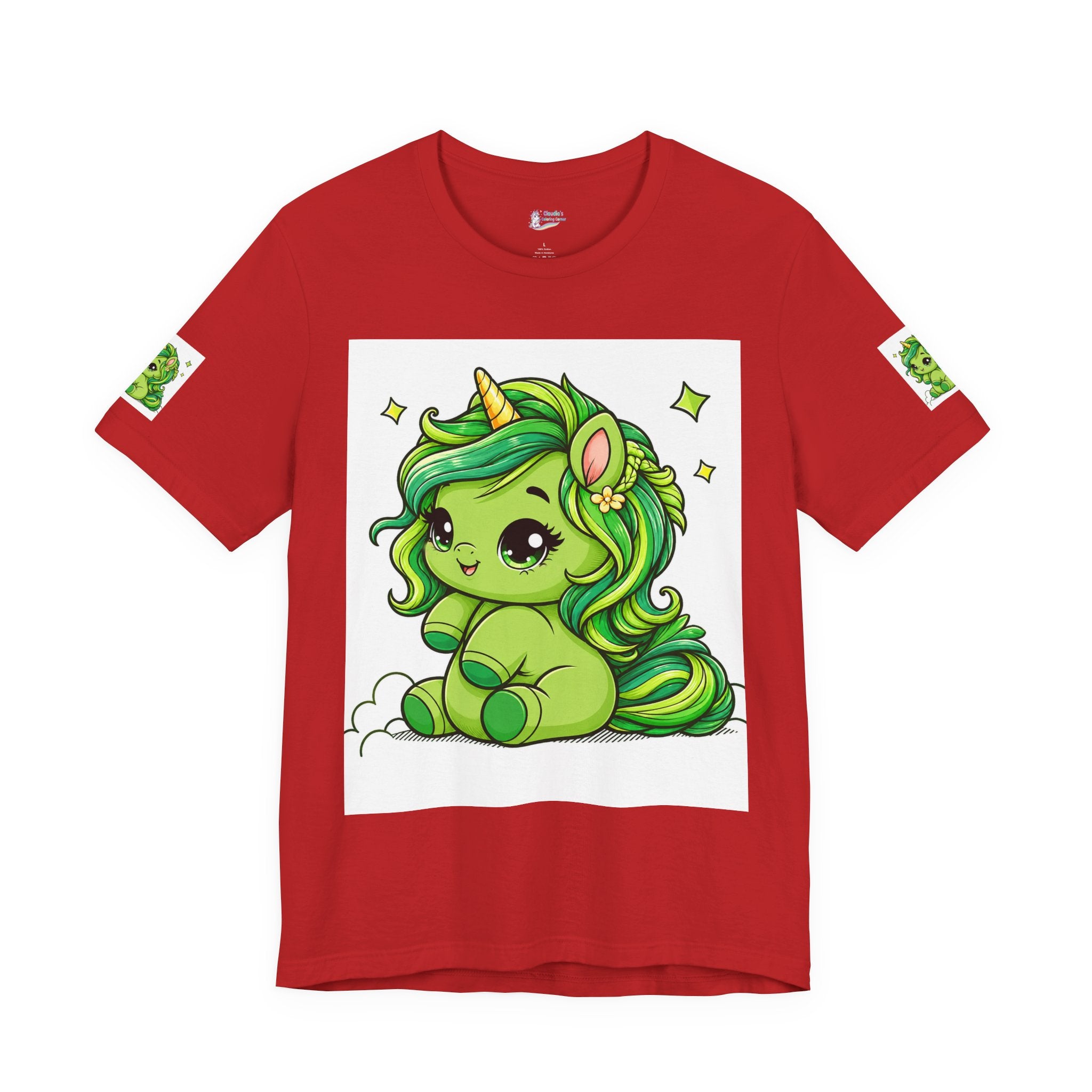 Cute Green Unicorn Tee — "Sweet Dreams" Graphic T-Shirt