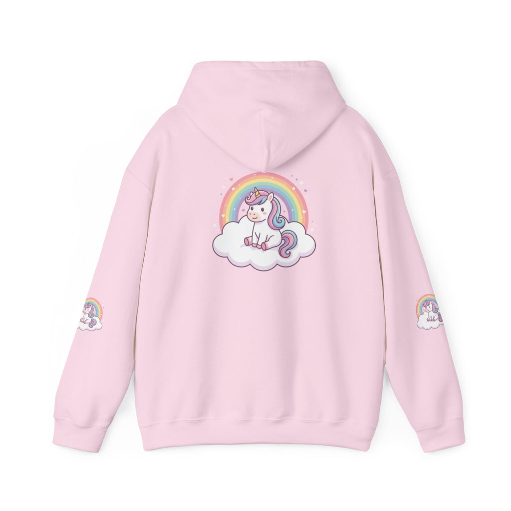 Unicorn Rainbow Hoodie – Cute Pastel Cloud Graphic Sweatshirt