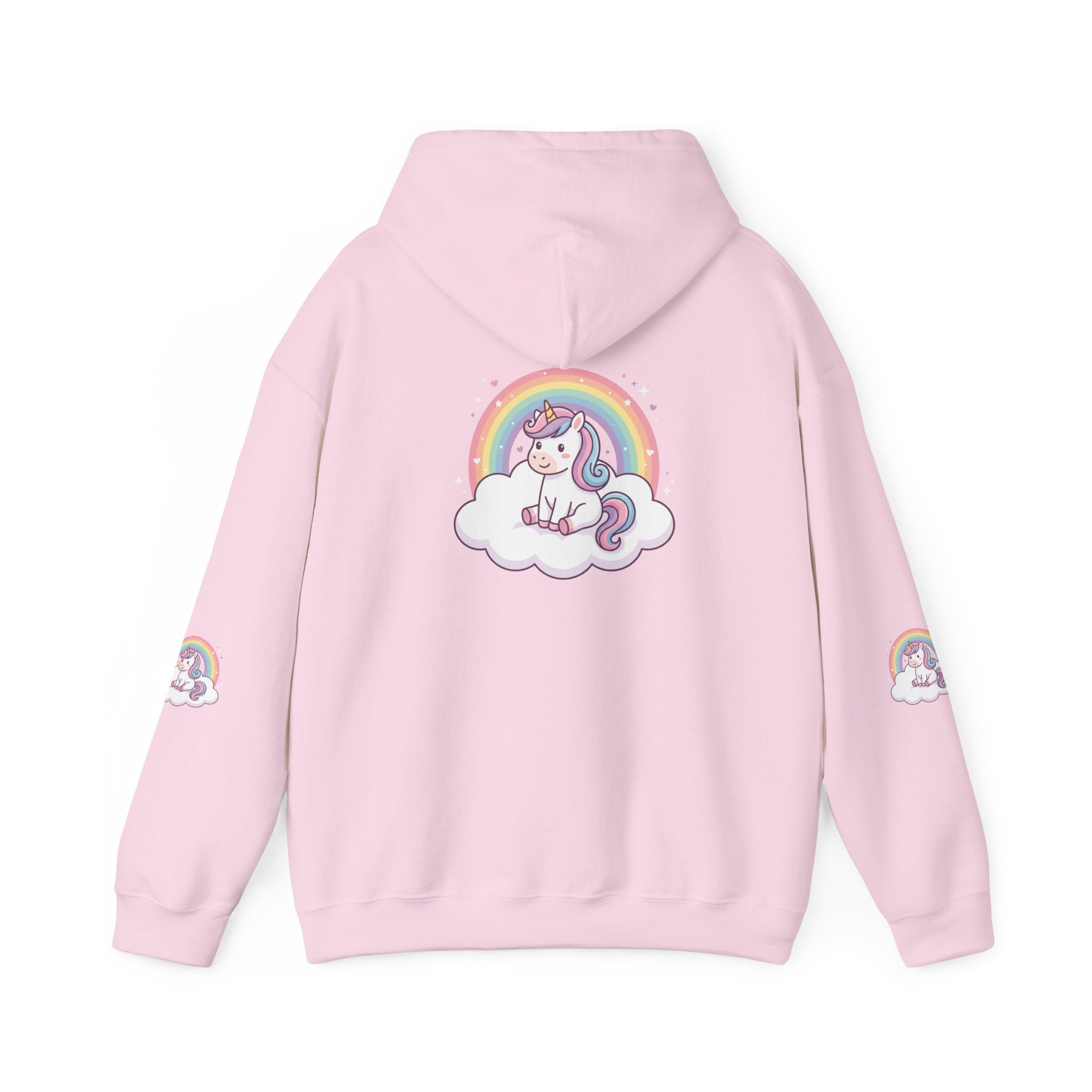 Unicorn Rainbow Hoodie – Cute Pastel Cloud Graphic Sweatshirt