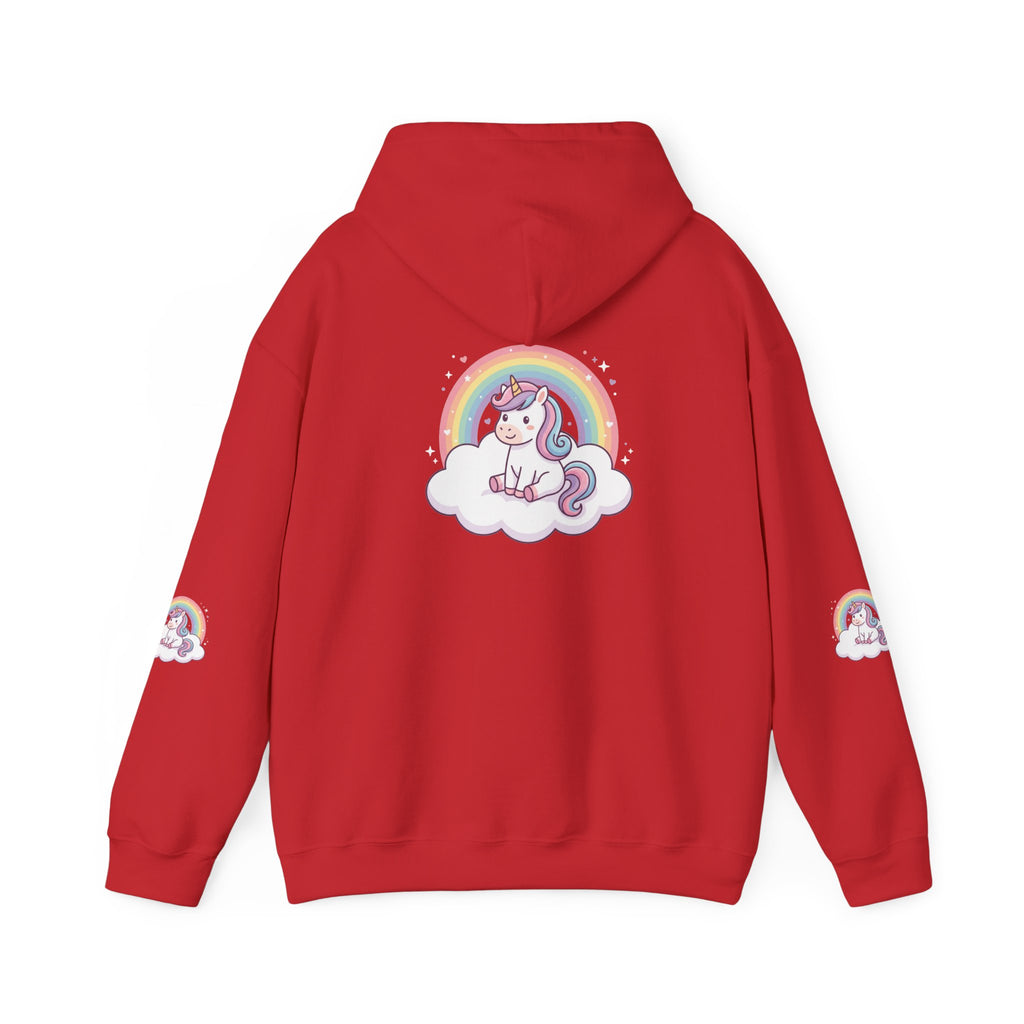 Unicorn Rainbow Hoodie – Cute Pastel Cloud Graphic Sweatshirt