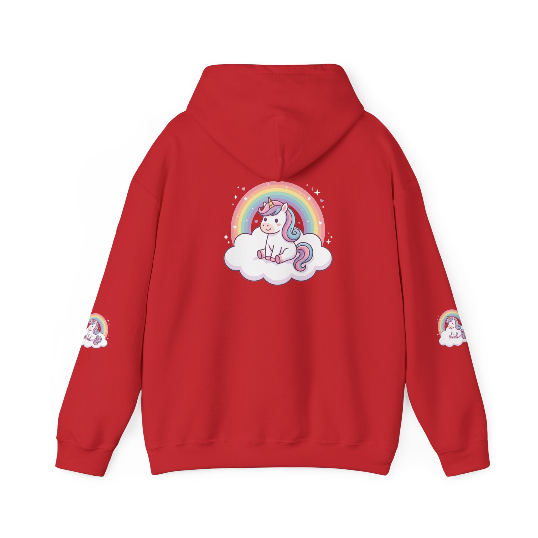 Unicorn Rainbow Hoodie – Cute Pastel Cloud Graphic Sweatshirt