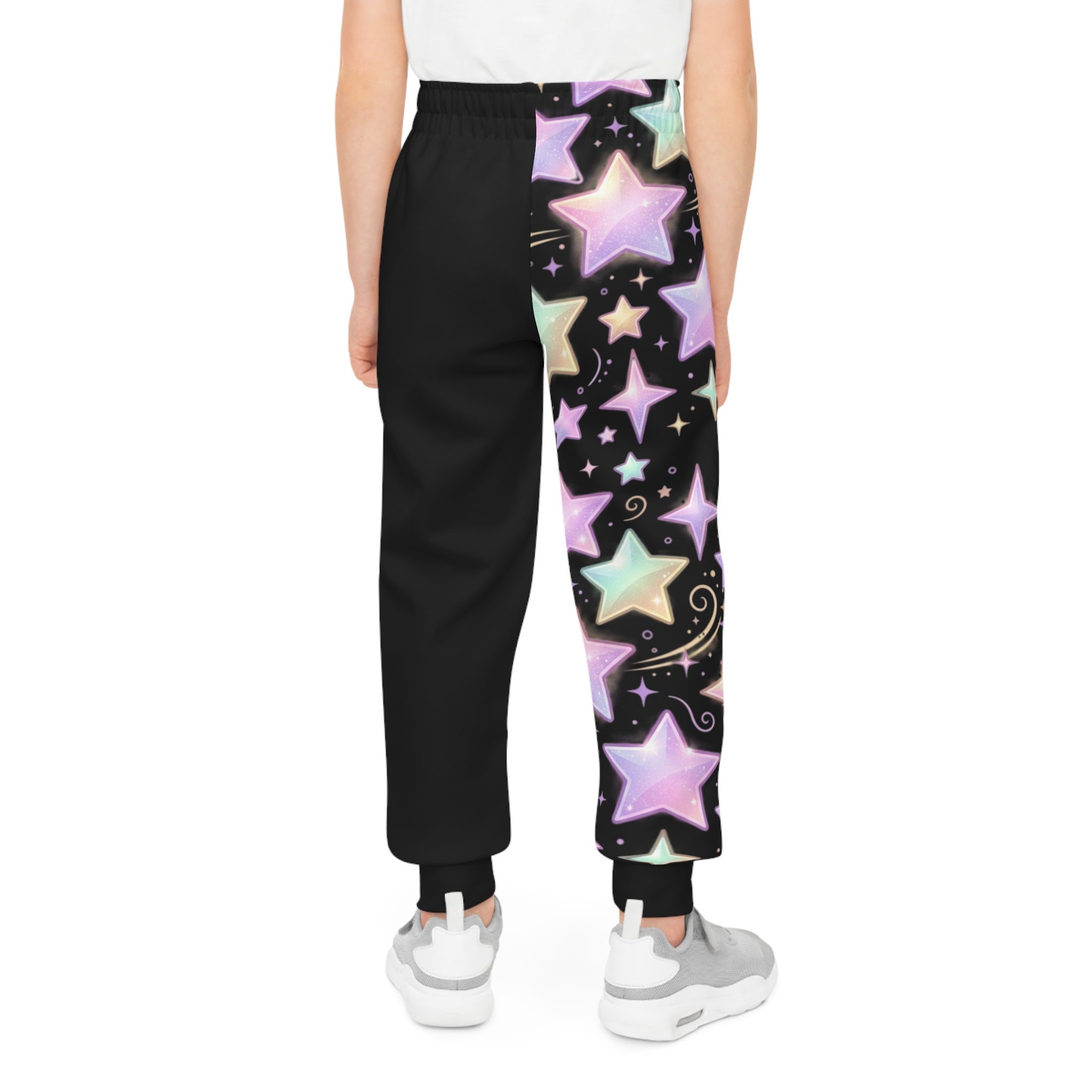 Kids Unicorn Joggers — Pink Rainbow All-Over-Print Sweatpants