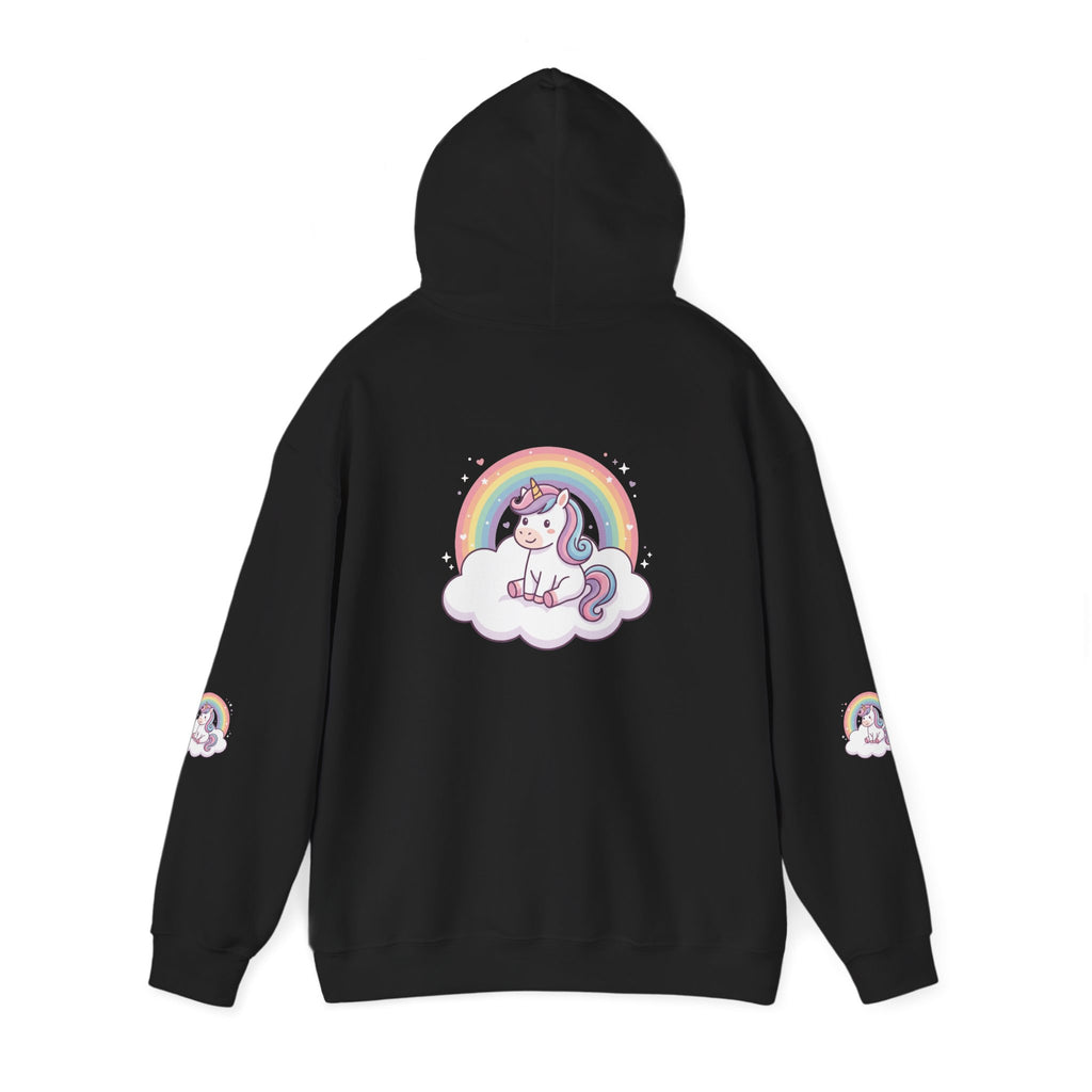Unicorn Rainbow Hoodie – Cute Pastel Cloud Graphic Sweatshirt