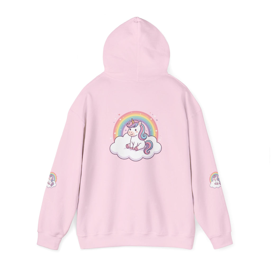 Unicorn Rainbow Hoodie – Cute Pastel Cloud Graphic Sweatshirt