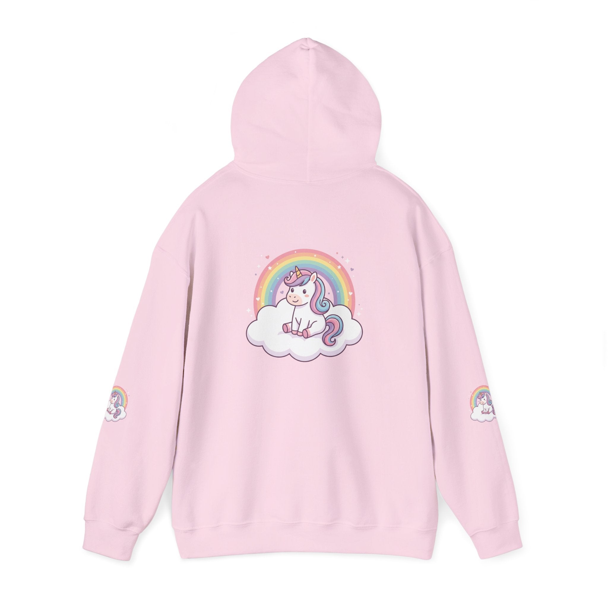 Unicorn Rainbow Hoodie – Cute Pastel Cloud Graphic Sweatshirt