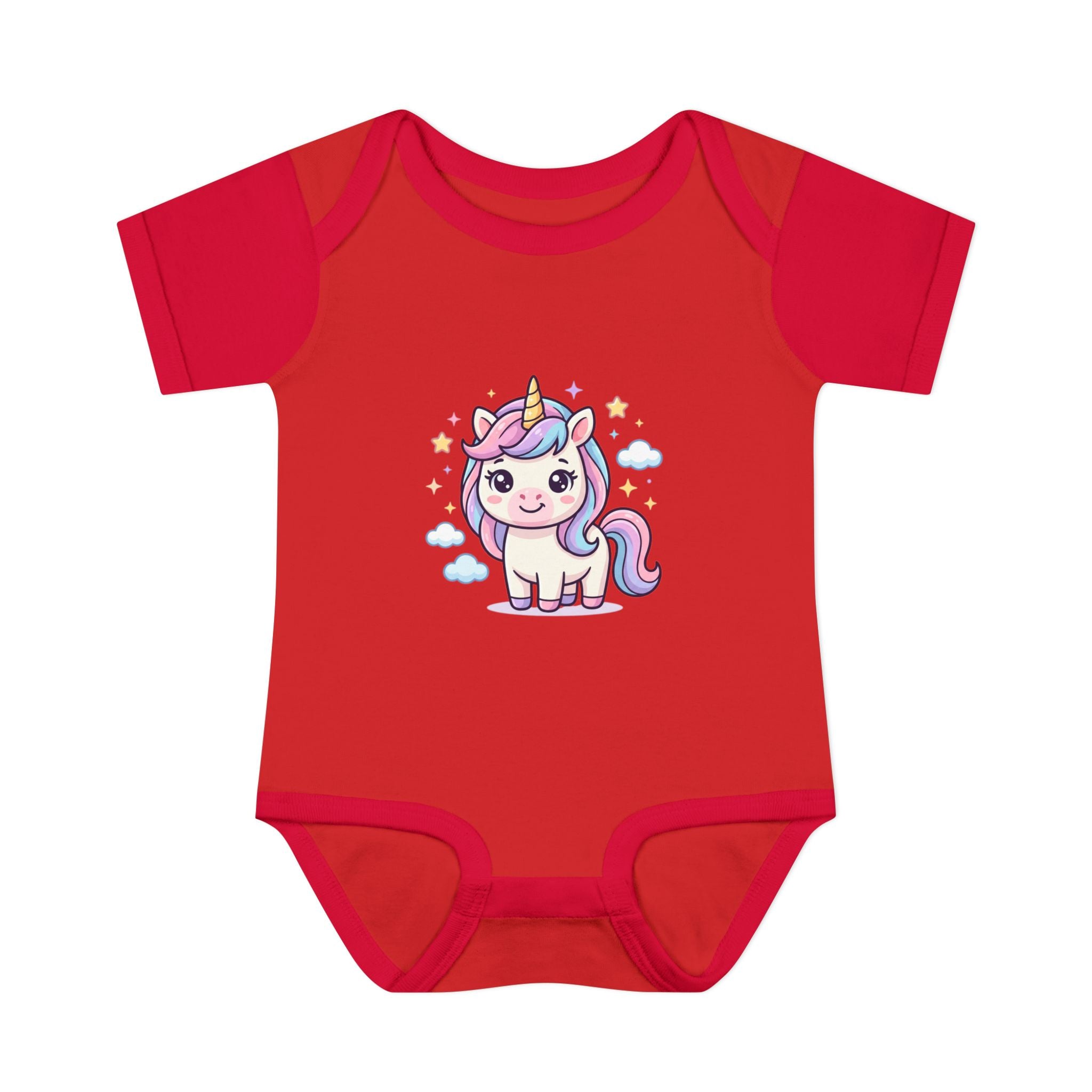 Unicorn Rainbow Infant Bodysuit — Cute Pastel Baby Onesie