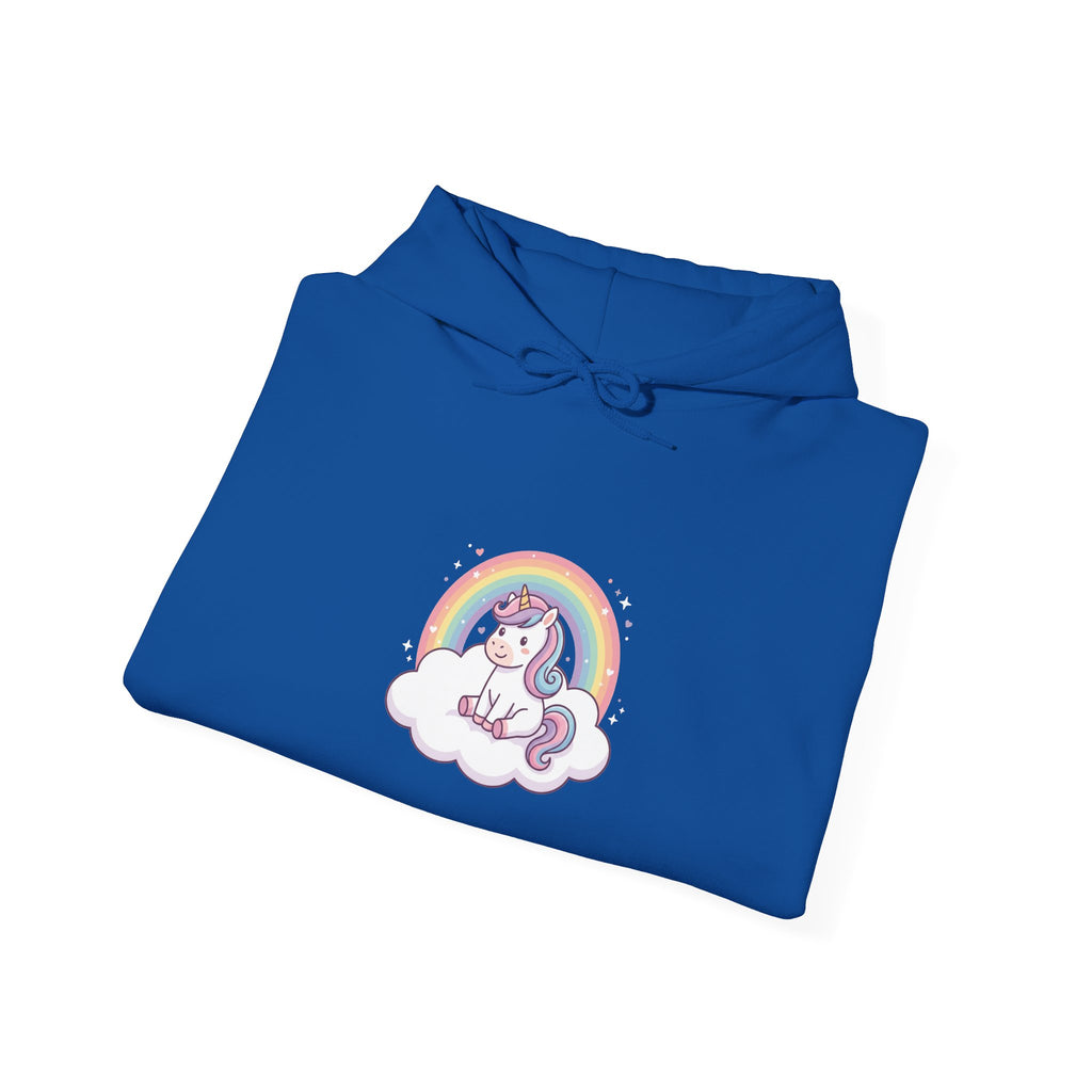 Unicorn Rainbow Hoodie – Cute Pastel Cloud Graphic Sweatshirt