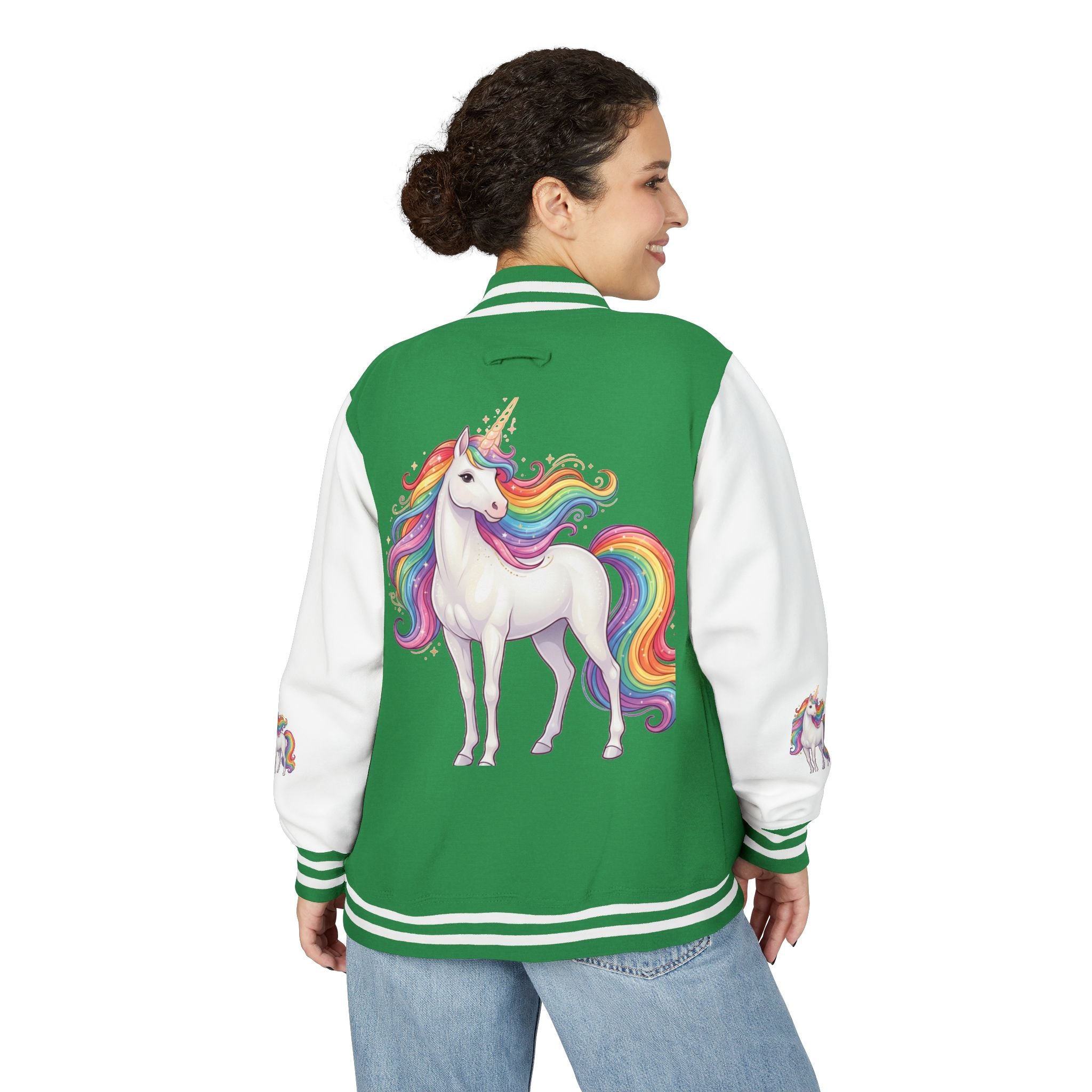 Unicorn Rainbow Letterman Jacket