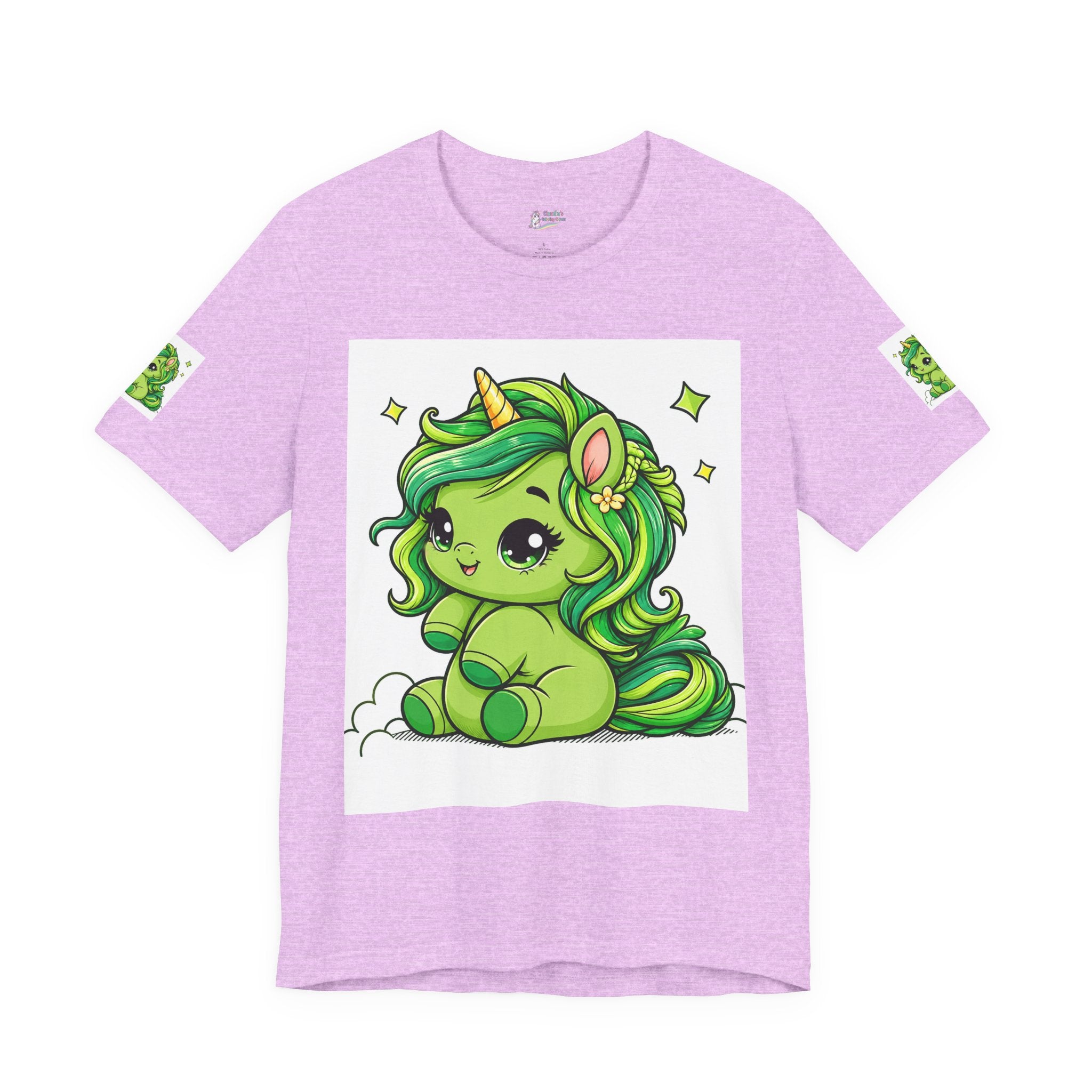 Cute Green Unicorn Tee — "Sweet Dreams" Graphic T-Shirt