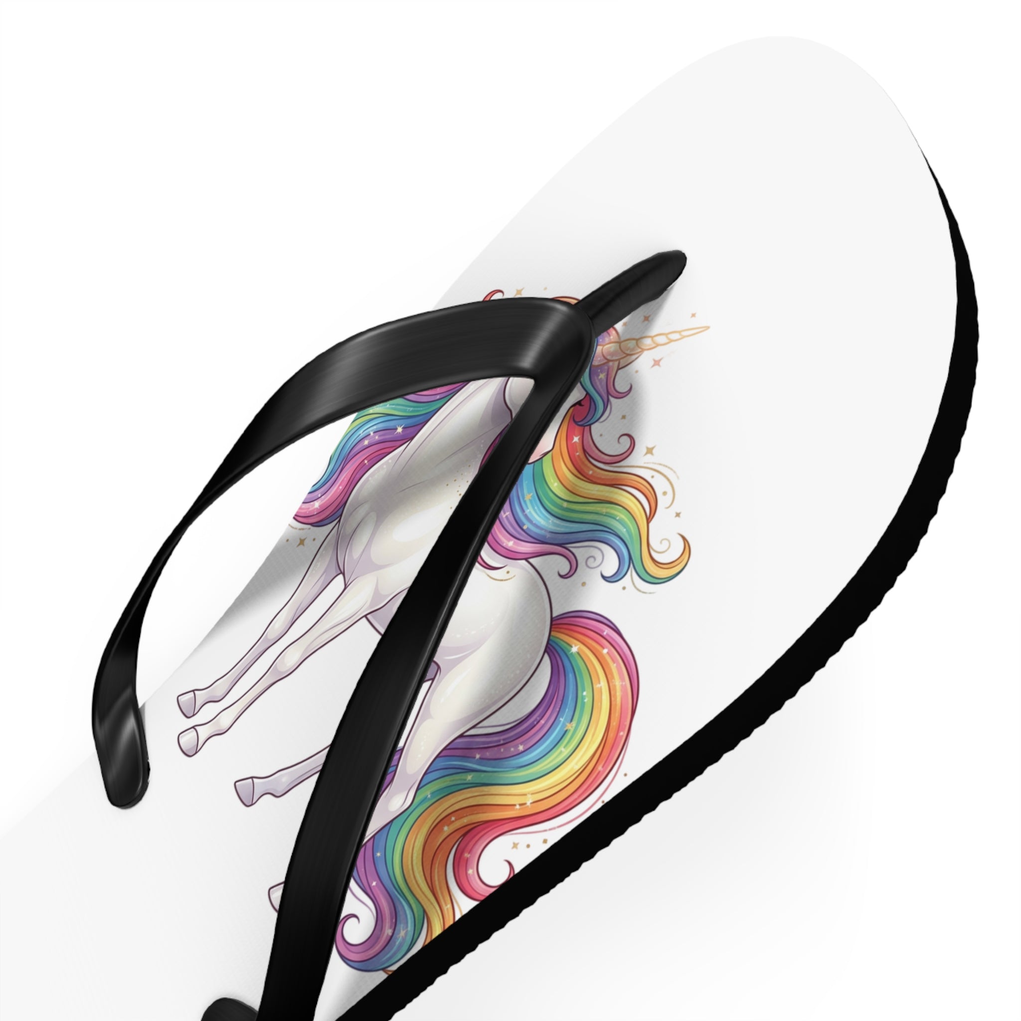 Unicorn Rainbow Flip Flops - Cute Kids Beach Sandals