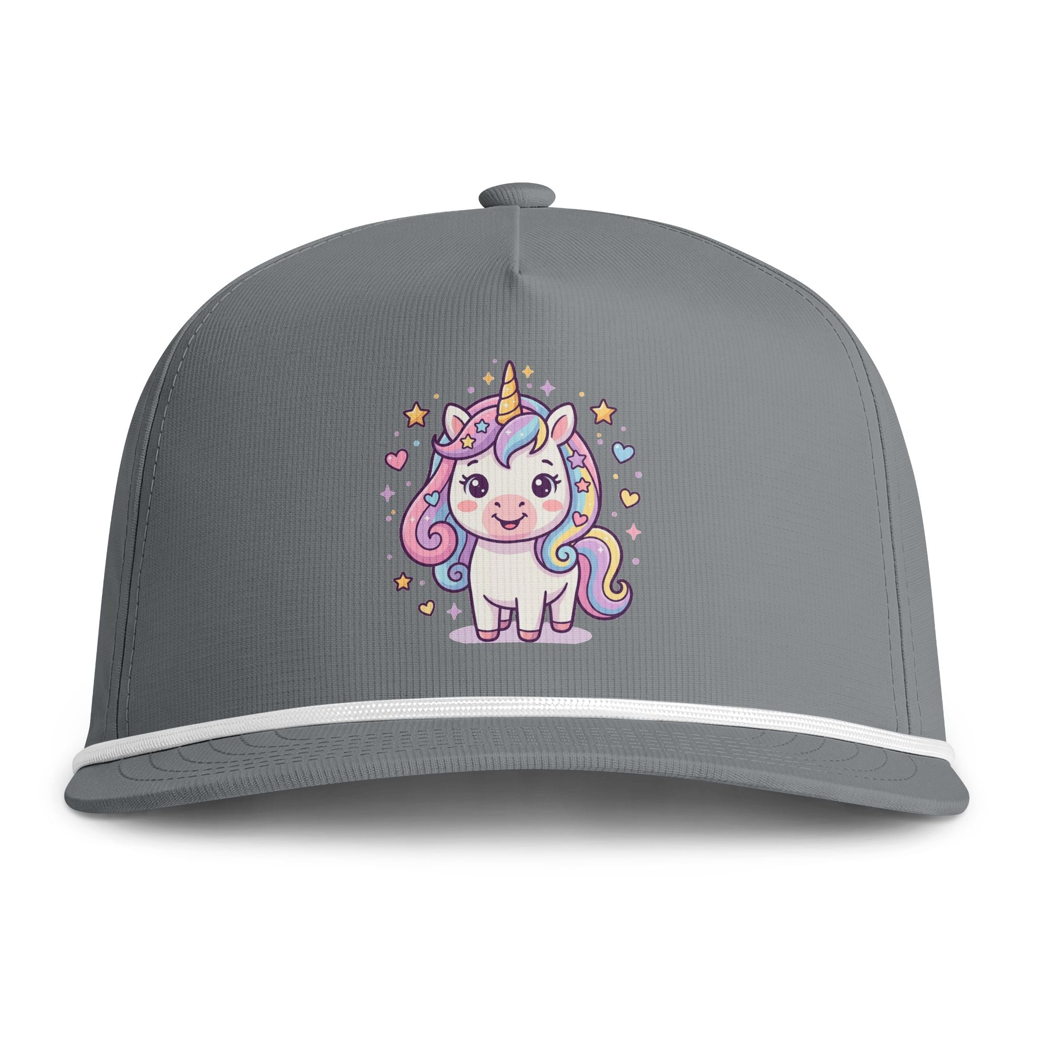 Unicorn Cap — Pastel Kawaii Sun washed Rope Hat