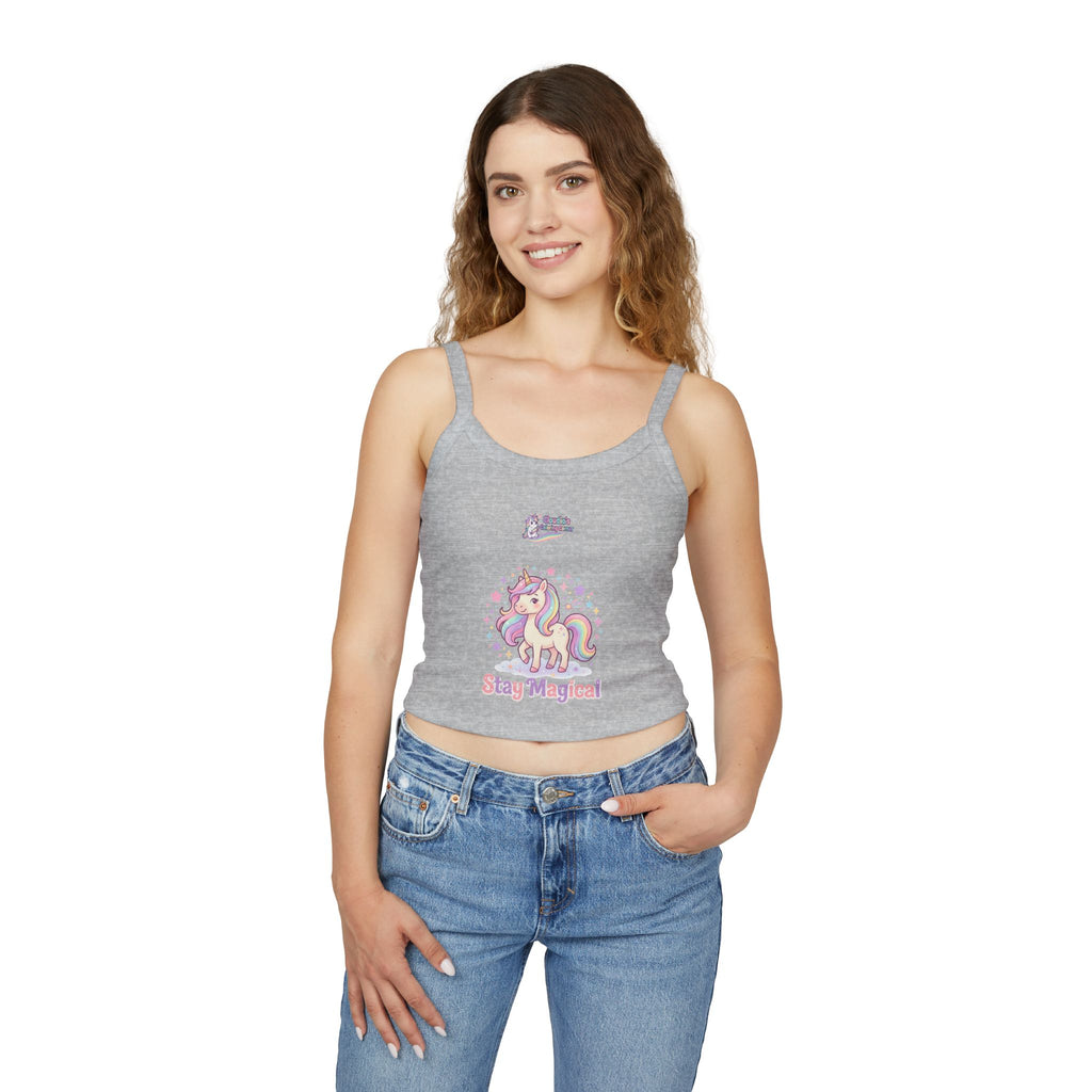 Stay Magical Unicorn Crop Tank