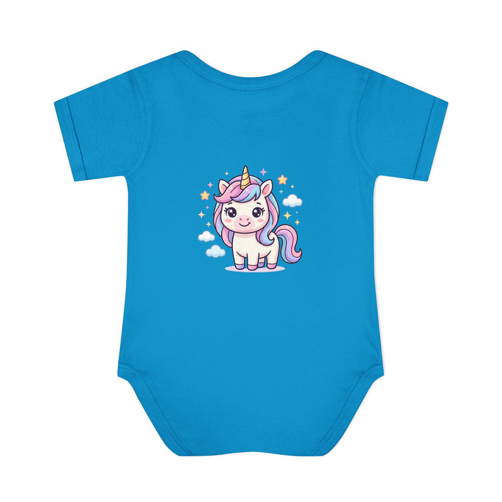 Unicorn Rainbow Infant Bodysuit — Cute Pastel Baby Onesie