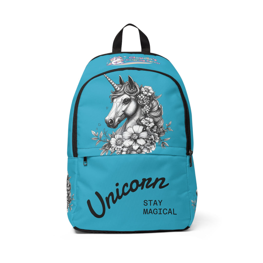 Unicorn 'Stay Magical' Backpack – Cute Floral Unicorn School Backpack