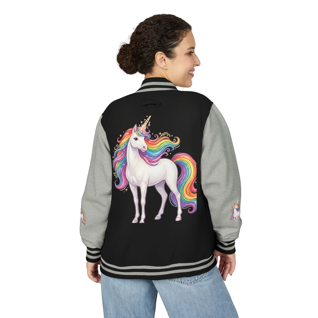 Unicorn Rainbow Letterman Jacket