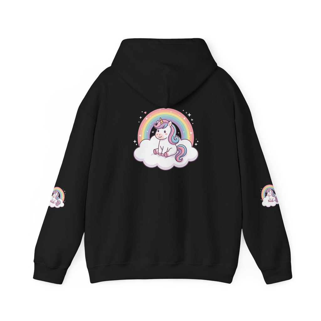 Unicorn Rainbow Hoodie – Cute Pastel Cloud Graphic Sweatshirt