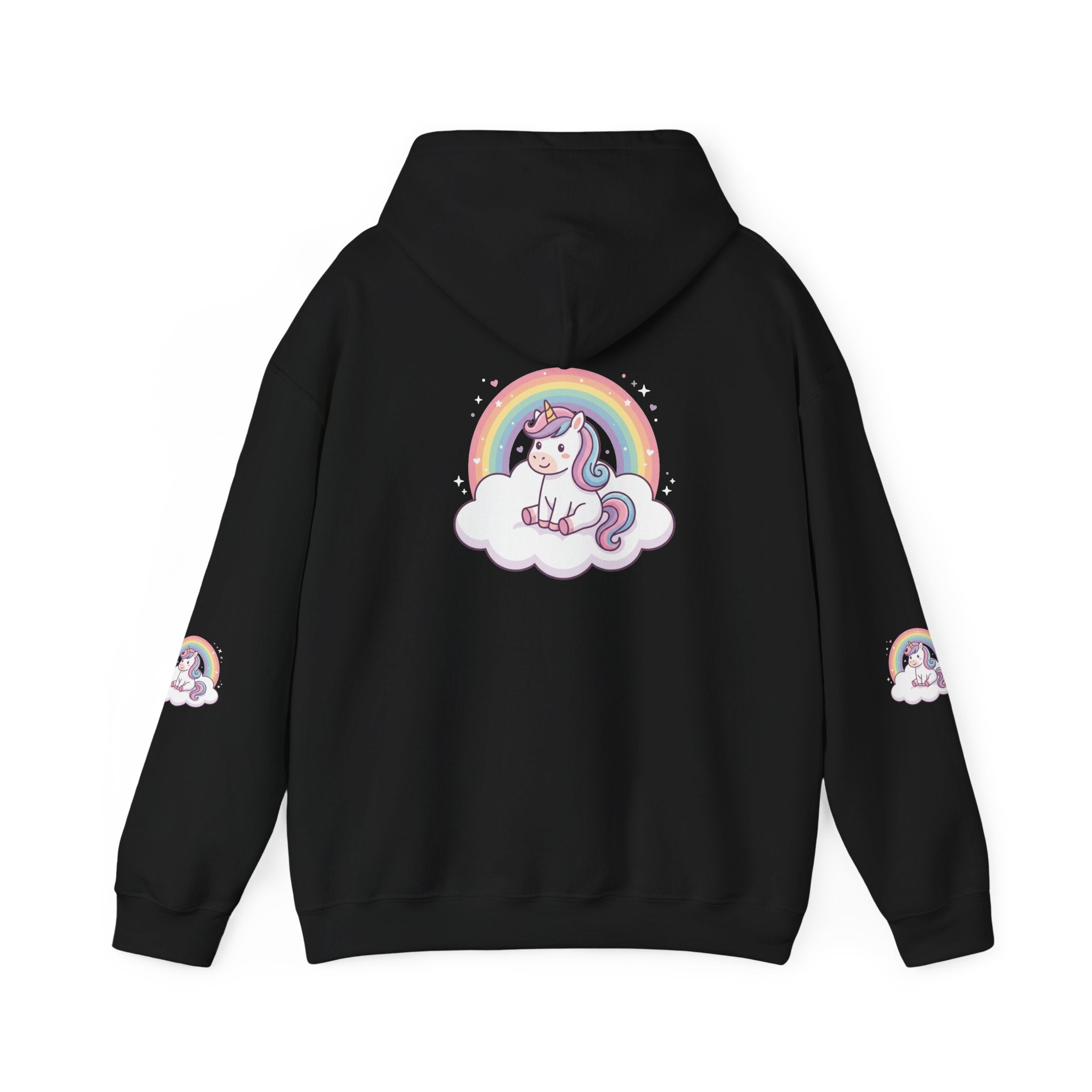 Unicorn Rainbow Hoodie – Cute Pastel Cloud Graphic Sweatshirt