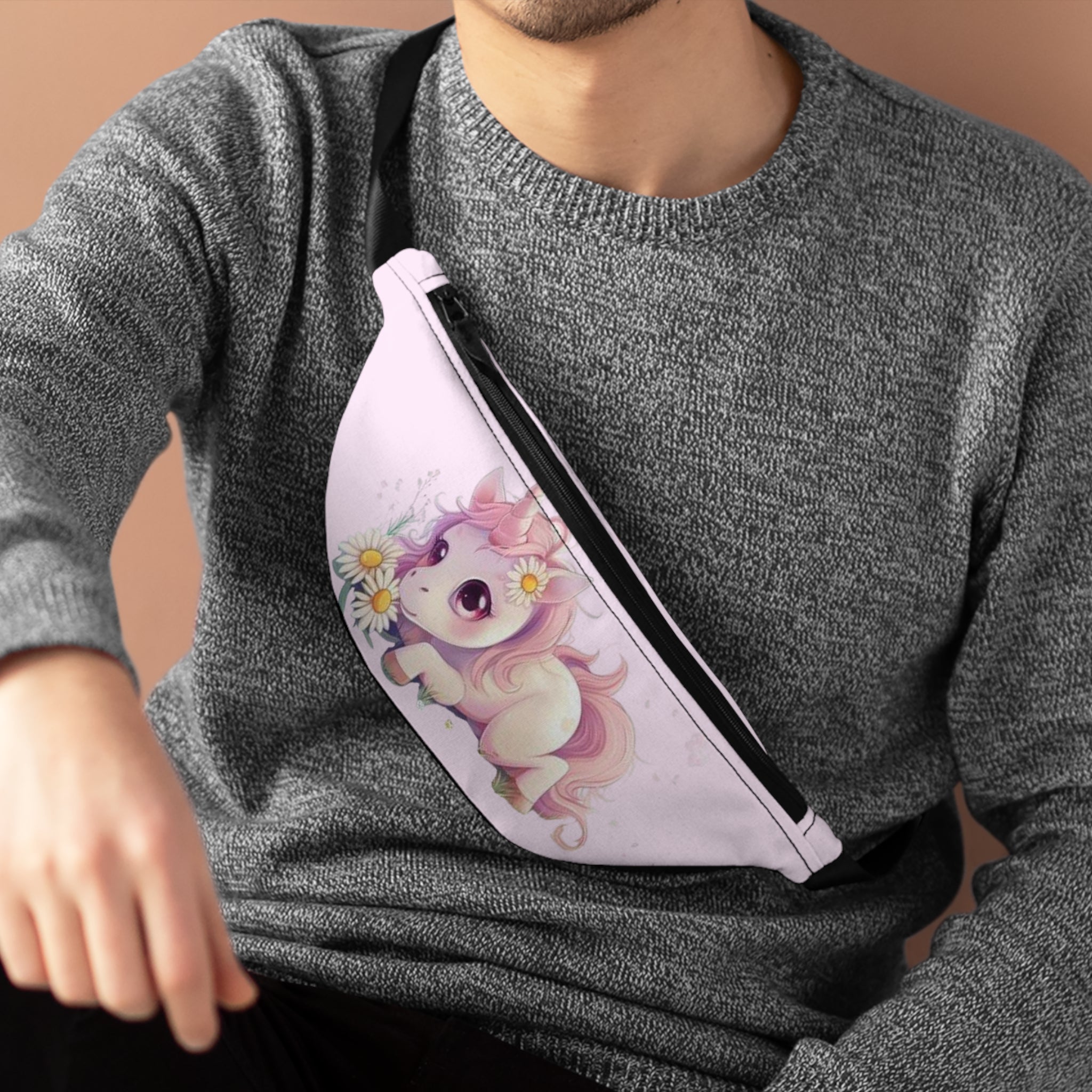 Cute Pastel Unicorn Fanny Pack — Daisy Baby Pony Hip Bag