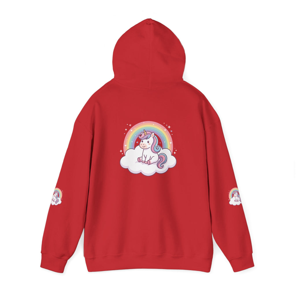 Unicorn Rainbow Hoodie – Cute Pastel Cloud Graphic Sweatshirt